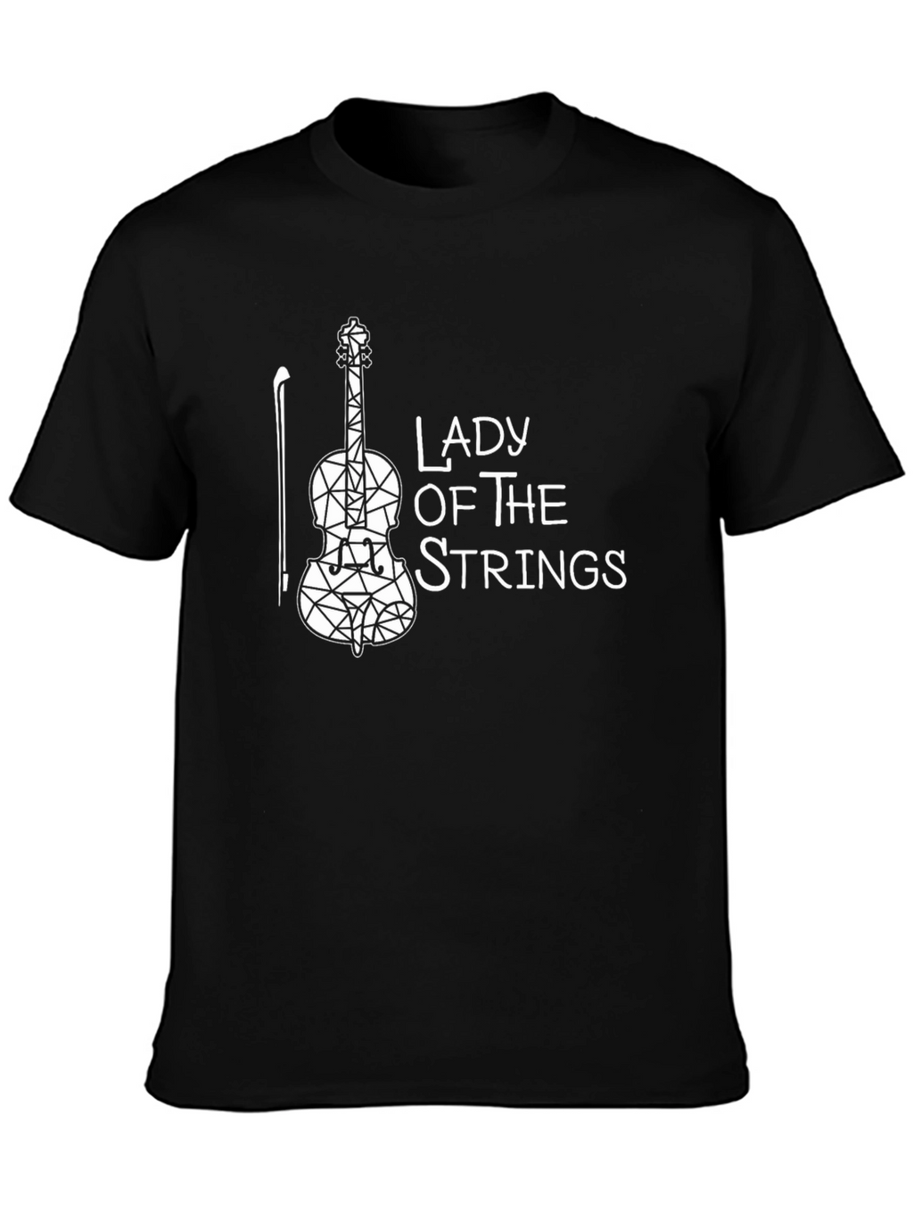Lady of the Strings Black T-Shirt