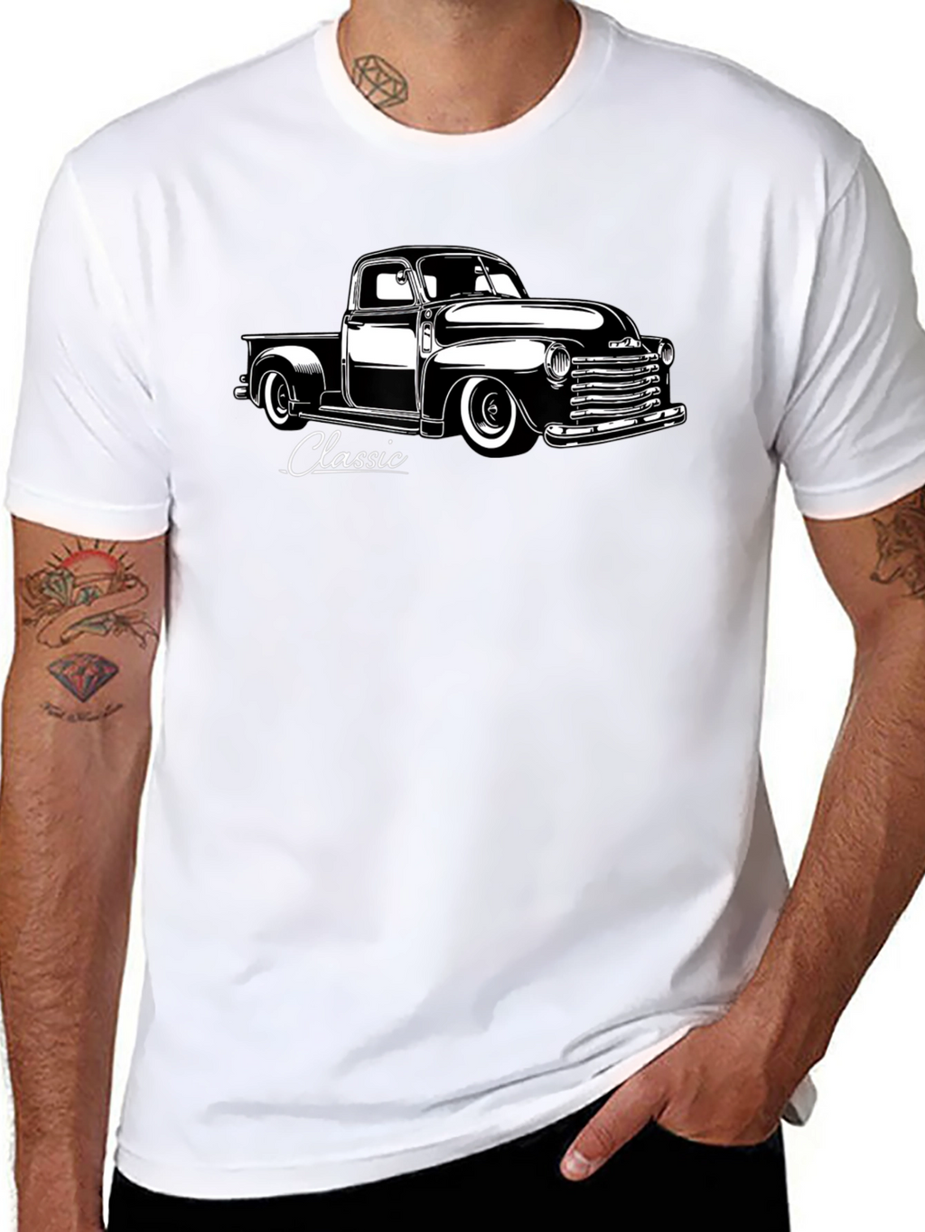 Classic Truck Graphic Tee - Black