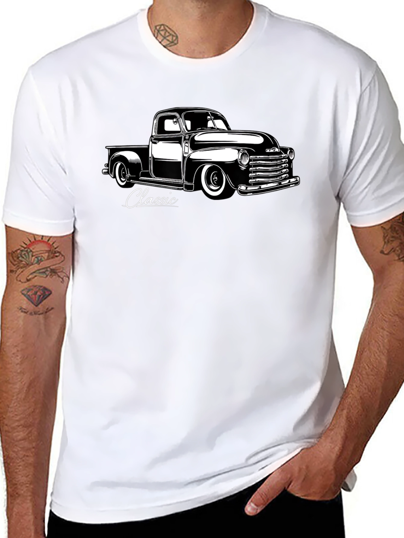 Classic Truck Graphic Tee - Black