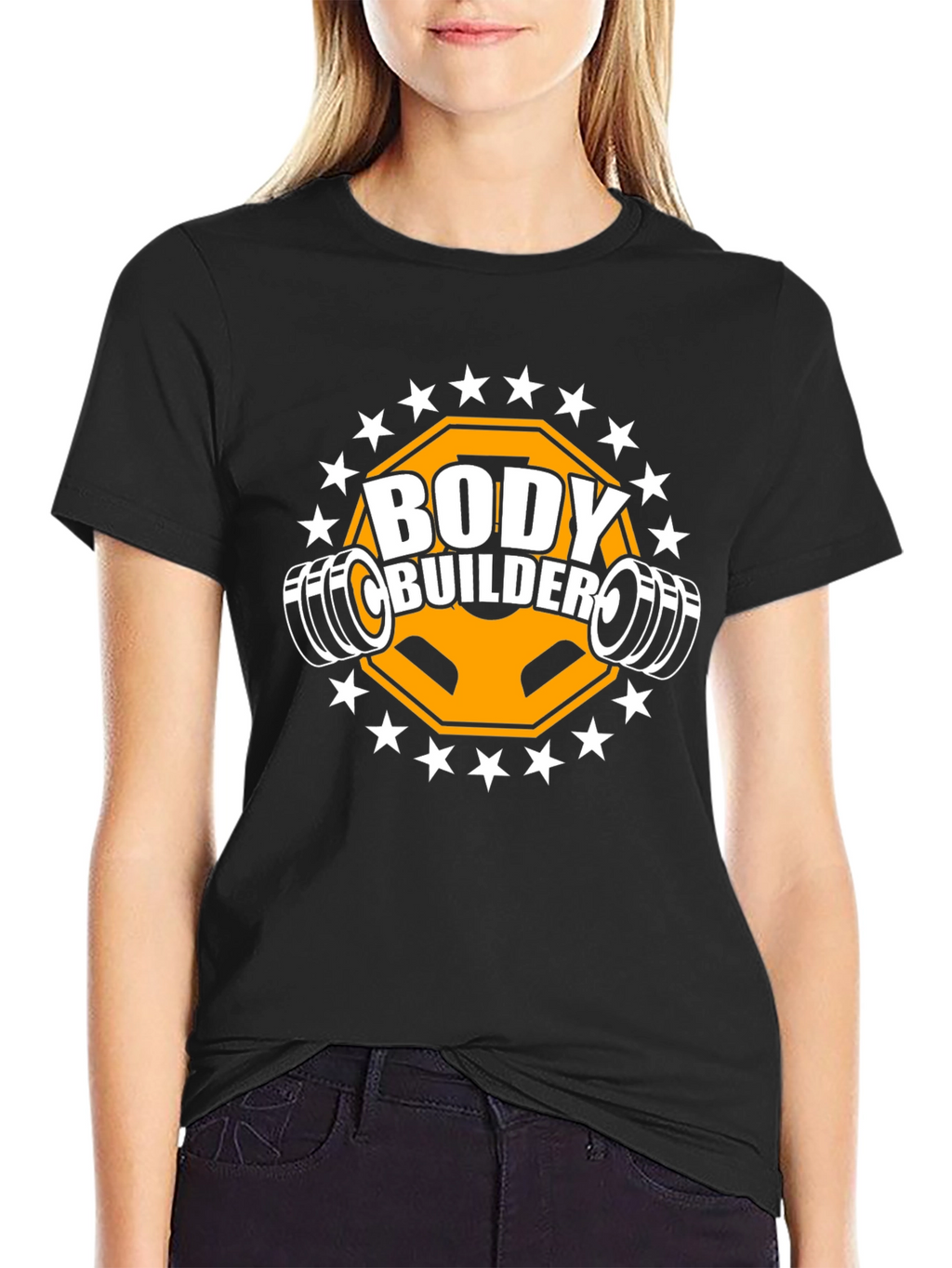 Bodybuilder Gym T-Shirt Black Training Fitness Top