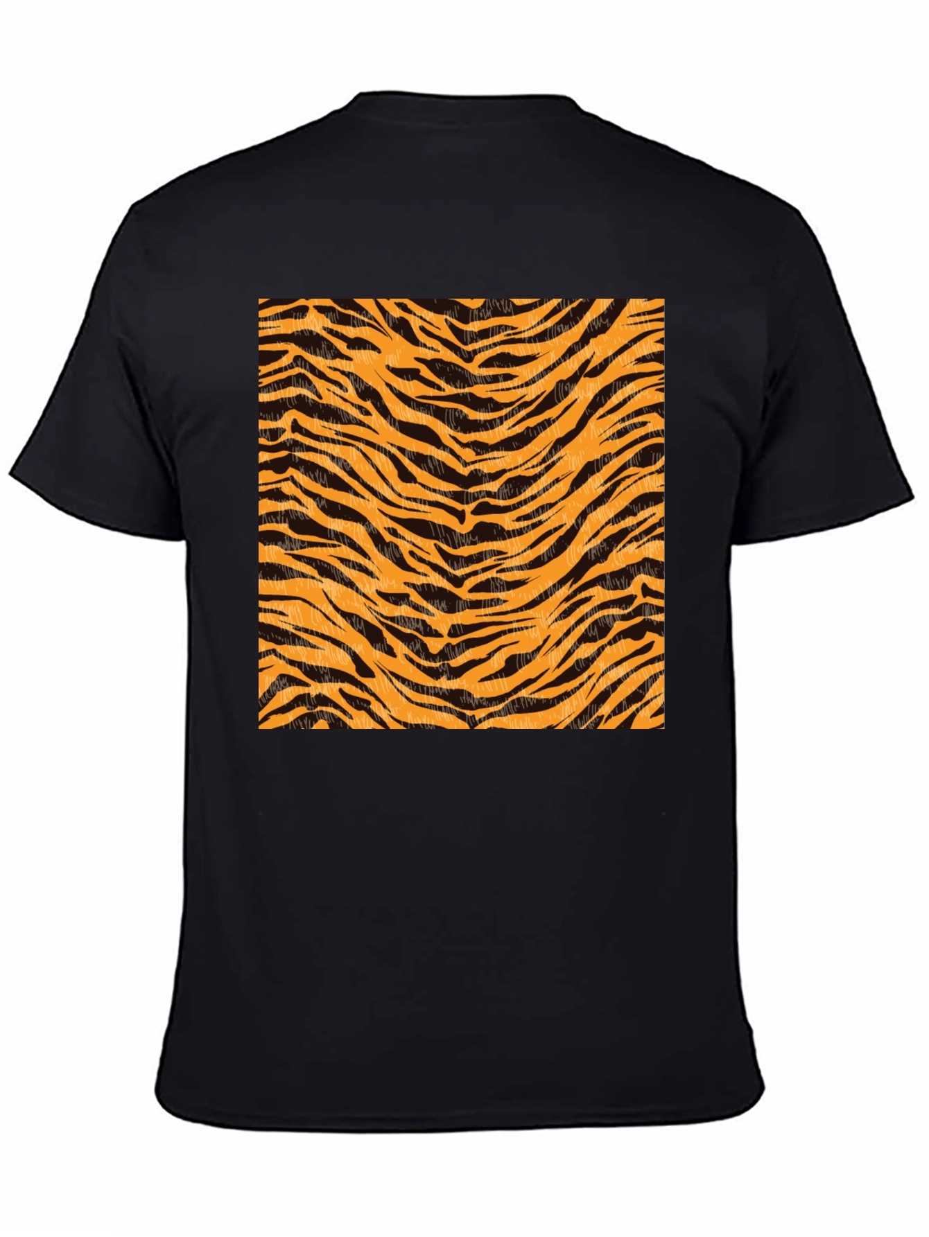 Tiger Stripe Graphic Black T-Shirt