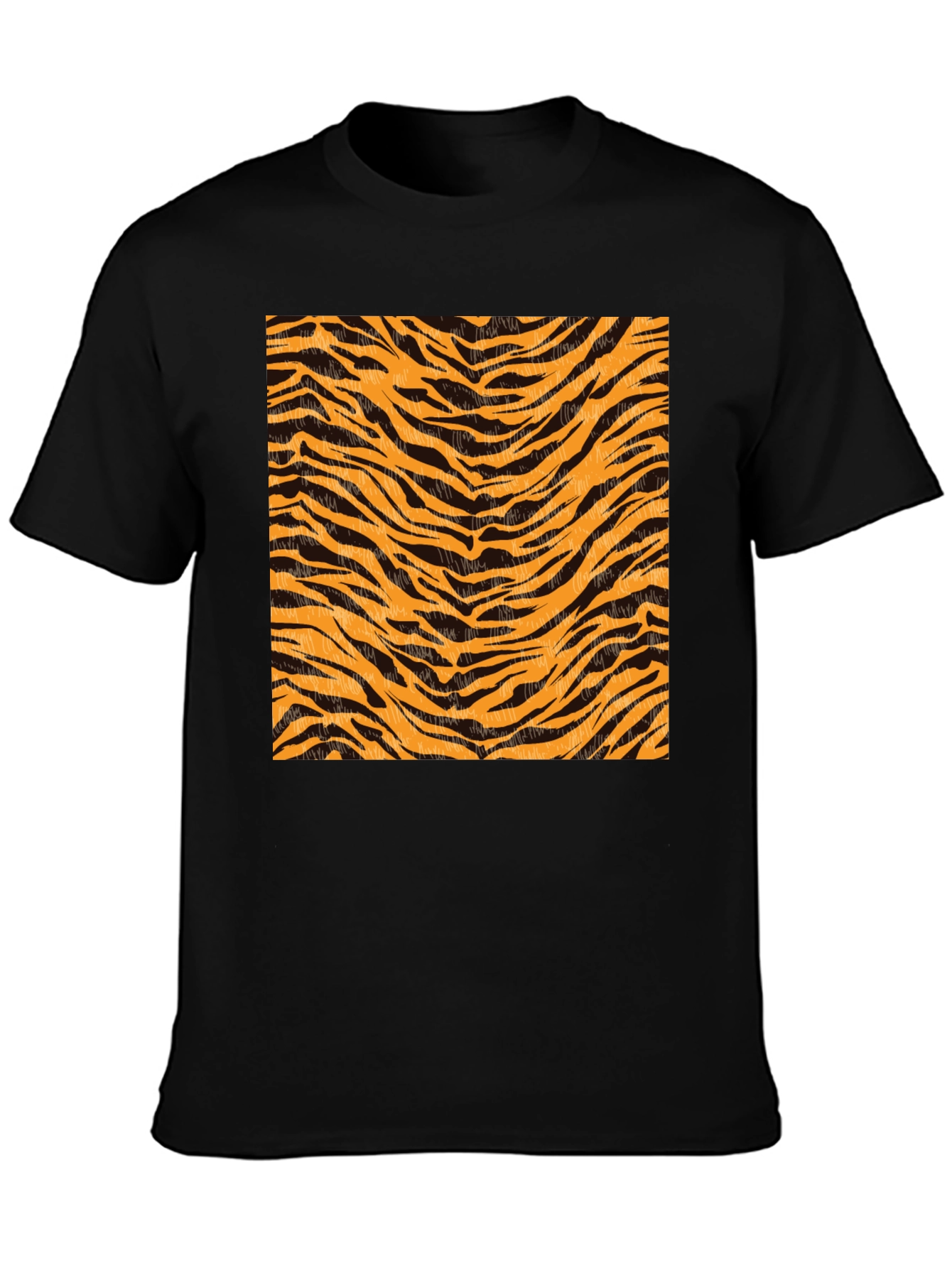 Tiger Stripe Graphic Black T-Shirt
