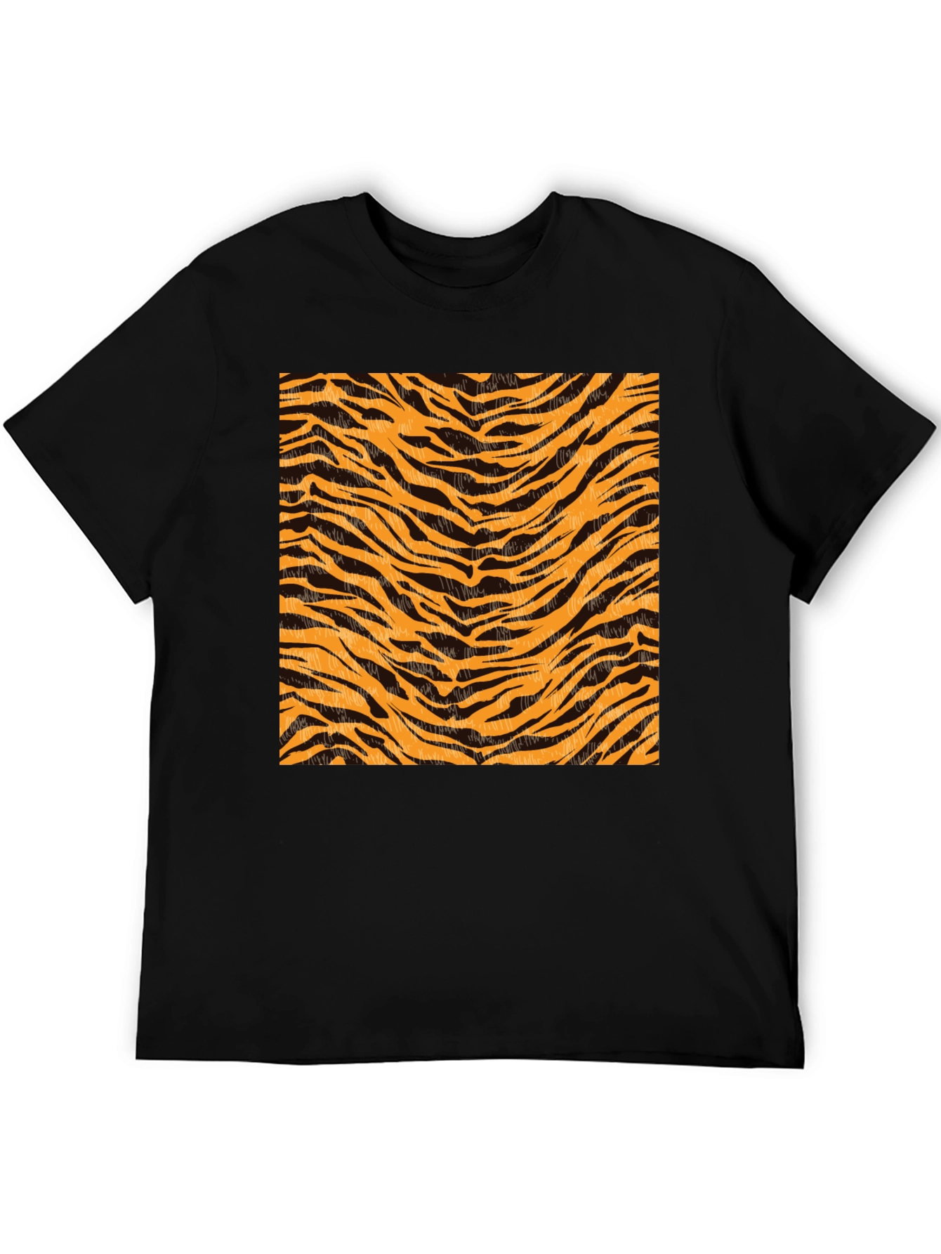Tiger Stripe Graphic Black T-Shirt