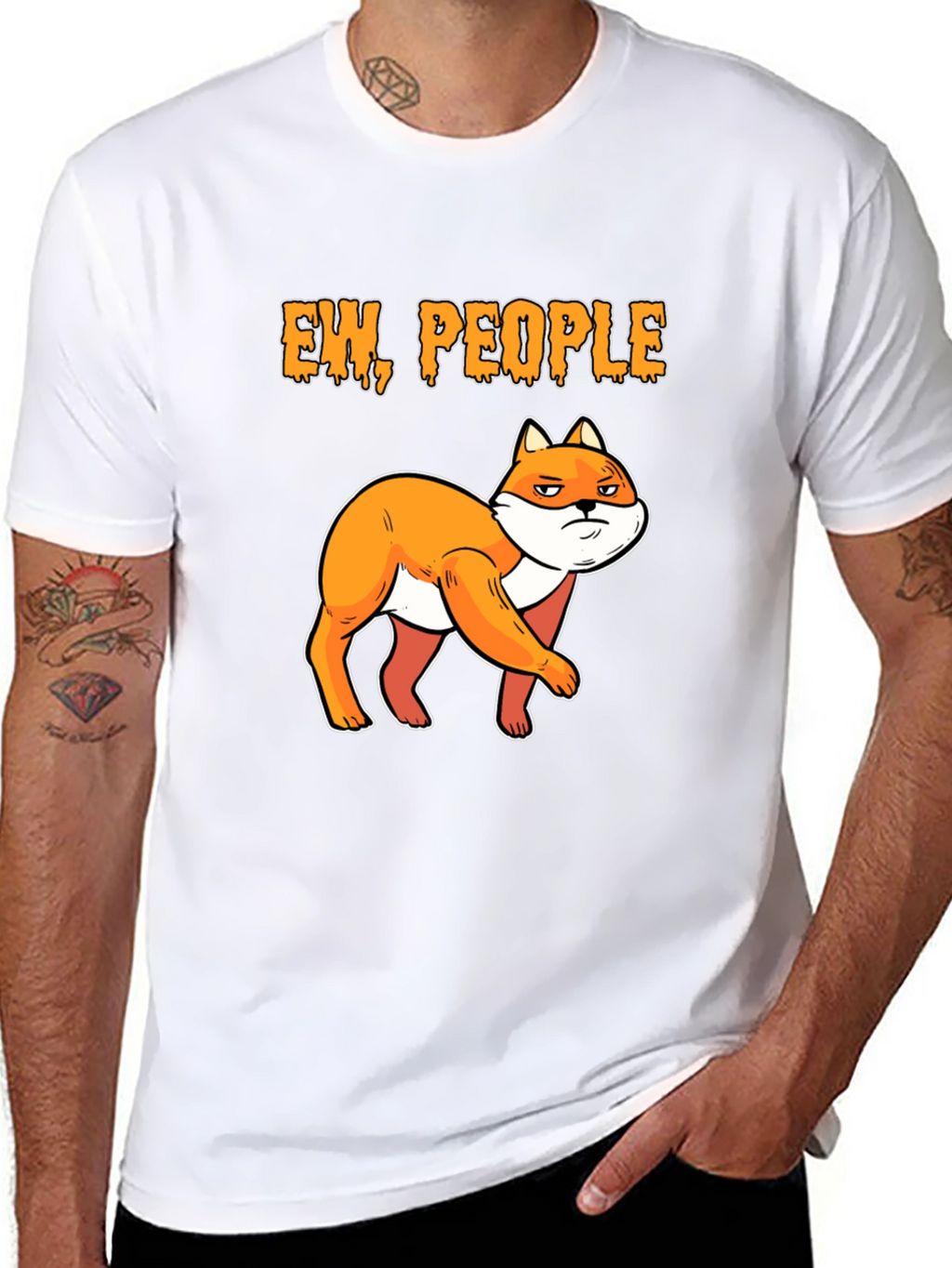 Ew People Fox Graphic T-Shirt
