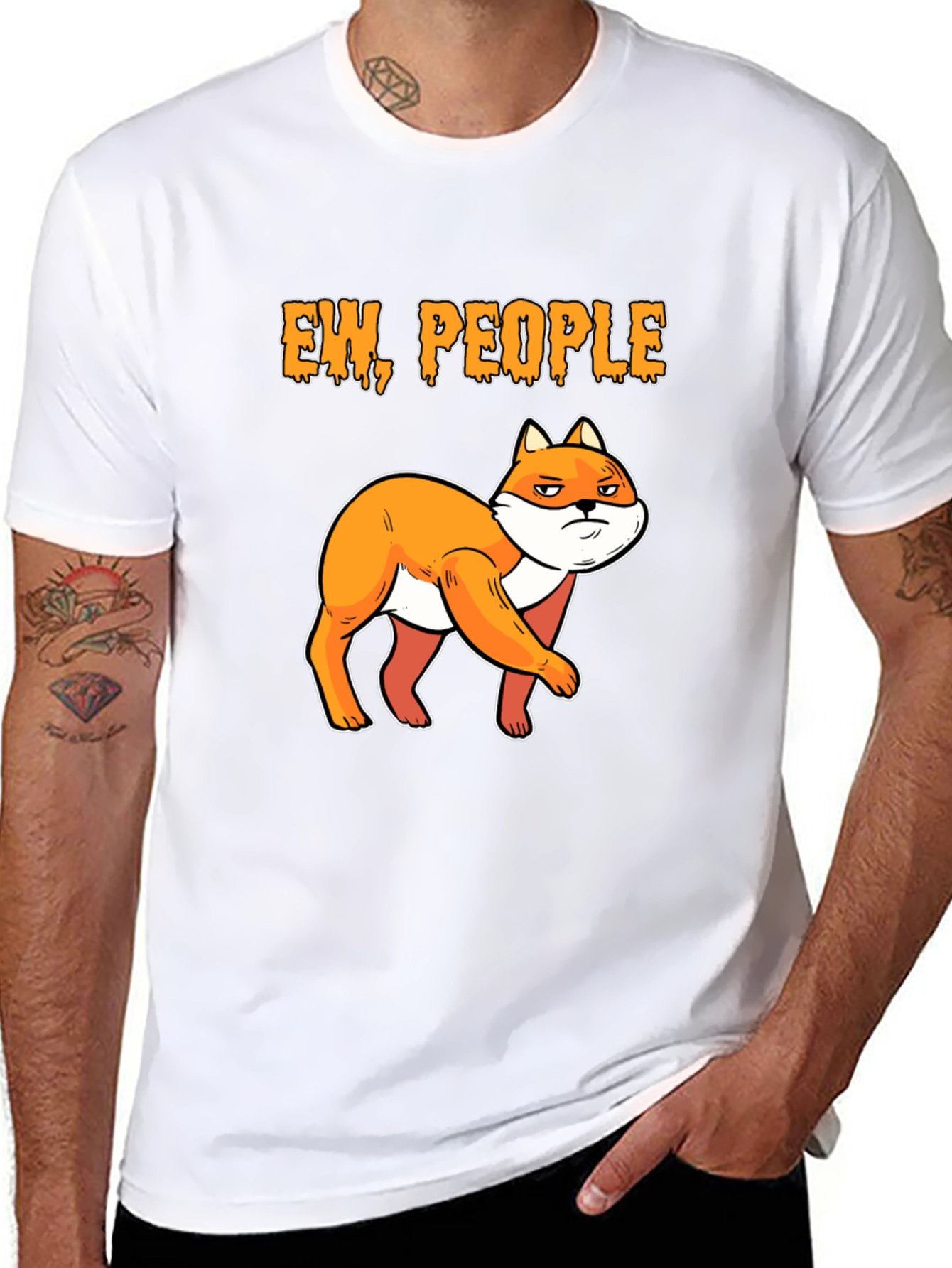 Ew People Fox Graphic T-Shirt