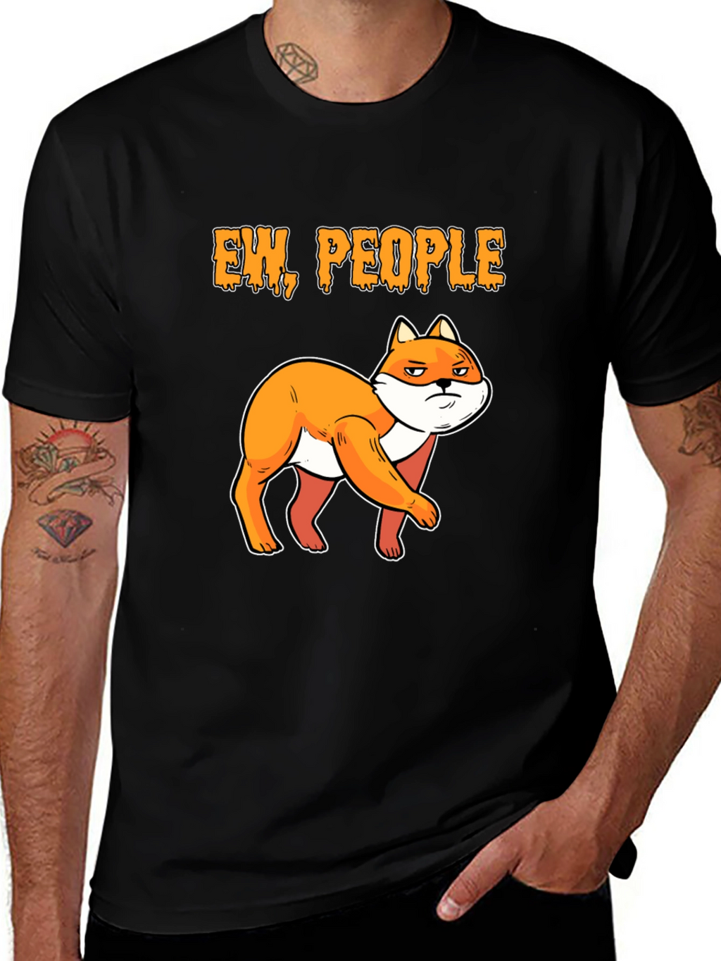 Ew People Fox Graphic T-Shirt