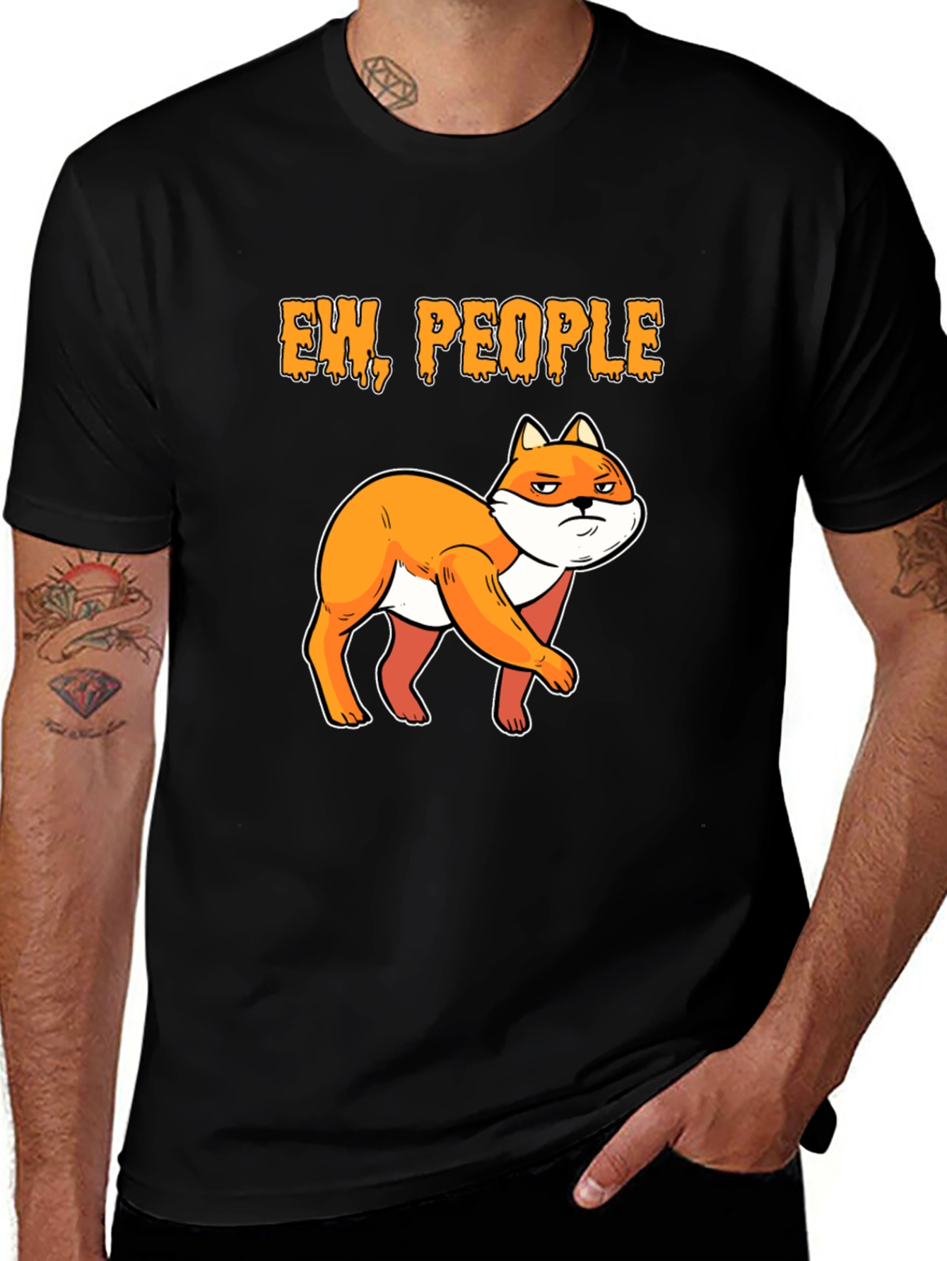 Ew People Fox Graphic T-Shirt