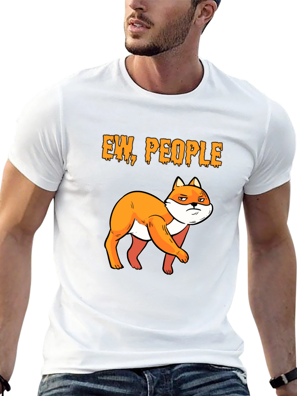 Ew People Fox Graphic T-Shirt