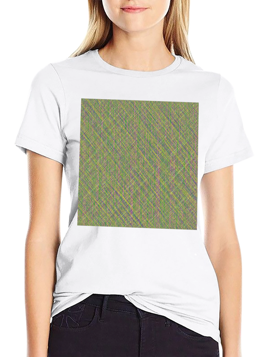 Abstract Pattern Crew Neck T-Shirt
