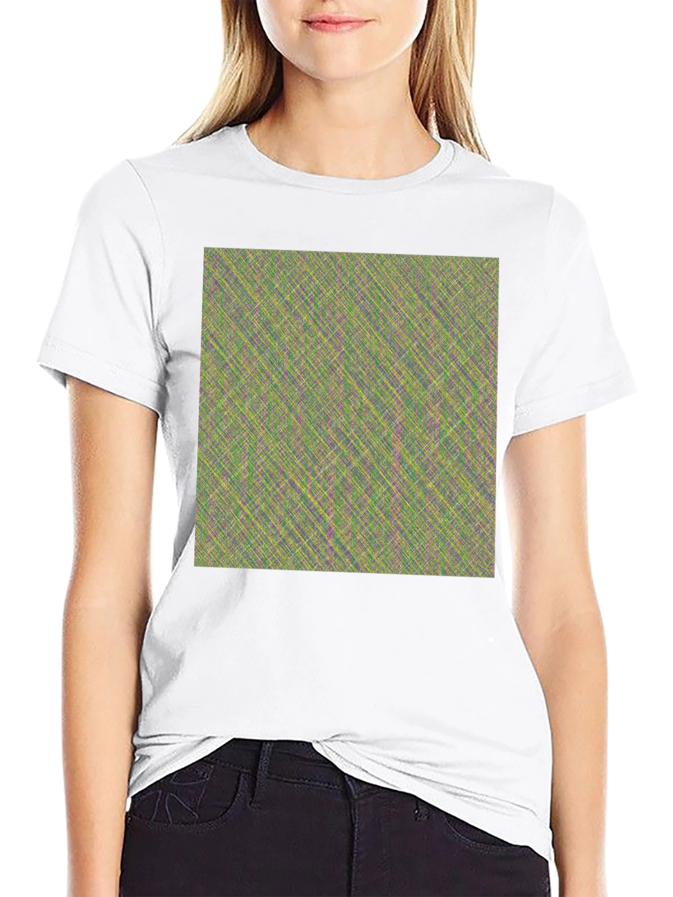 Abstract Pattern Crew Neck T-Shirt