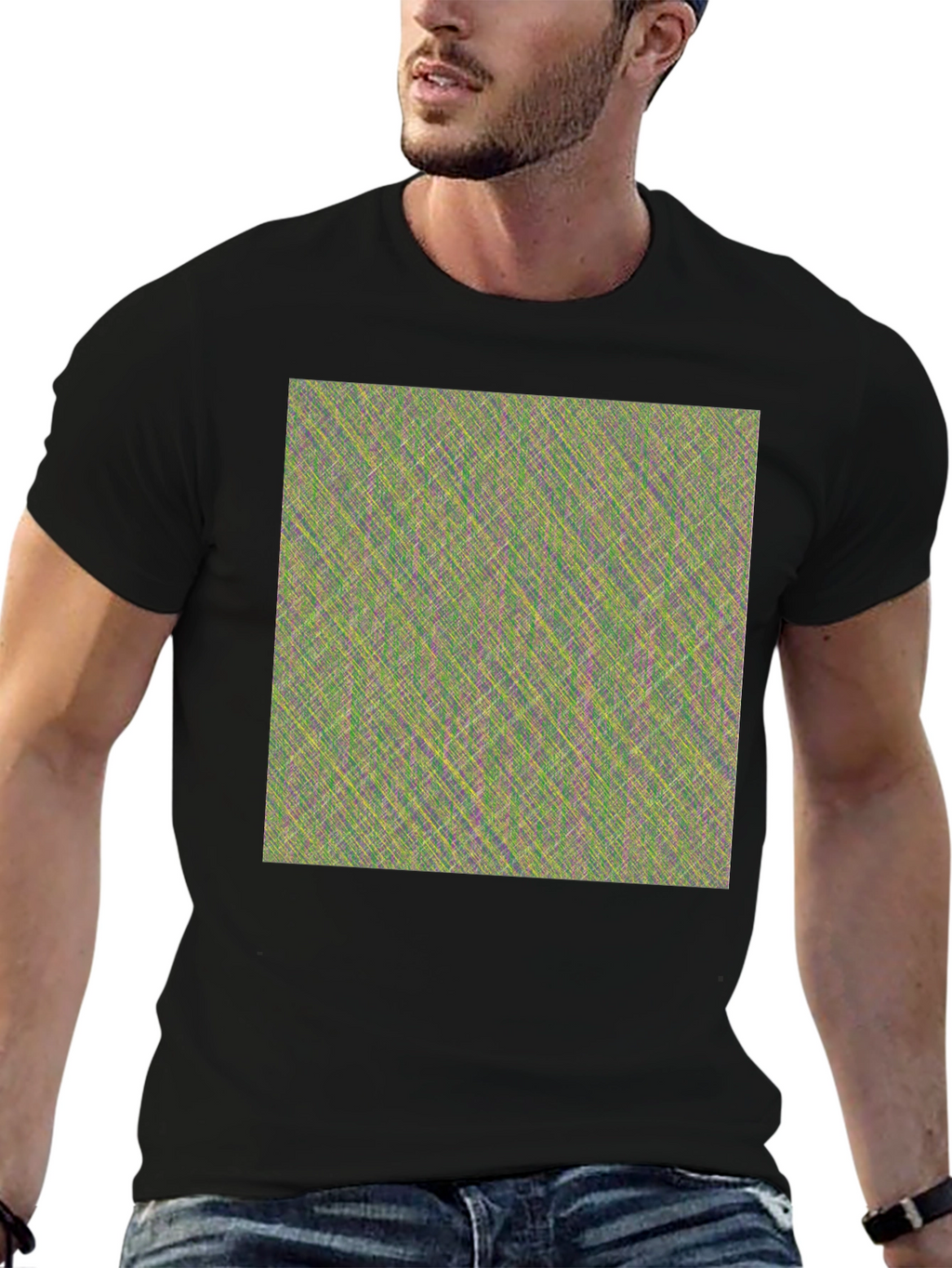 Abstract Pattern Crew Neck T-Shirt
