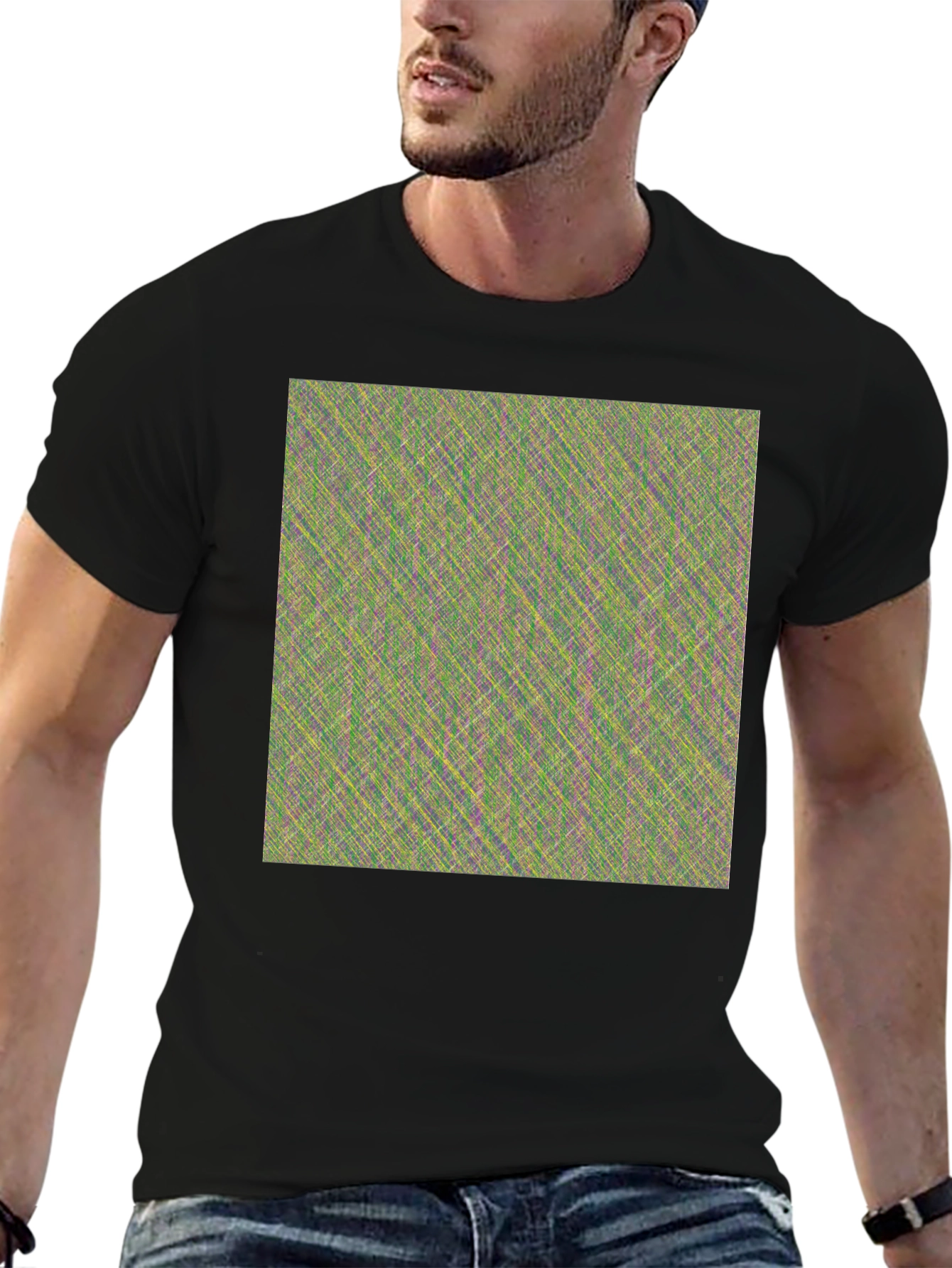 Abstract Pattern Crew Neck T-Shirt