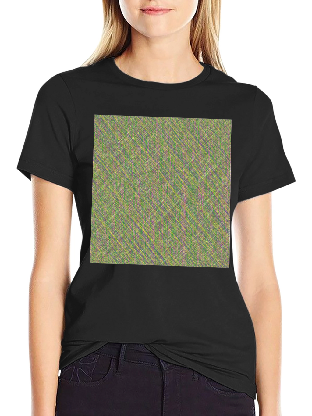 Abstract Pattern Crew Neck T-Shirt