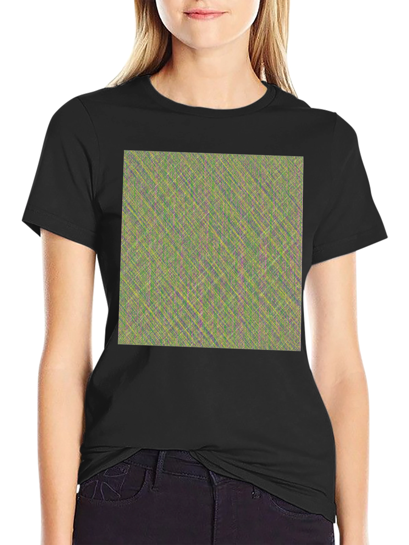 Abstract Pattern Crew Neck T-Shirt