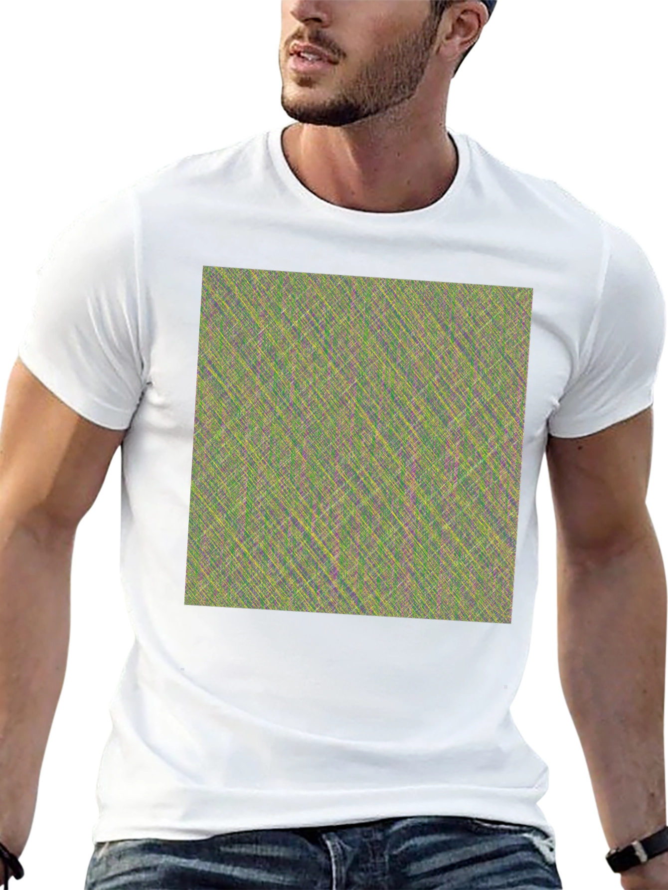 Abstract Pattern Crew Neck T-Shirt