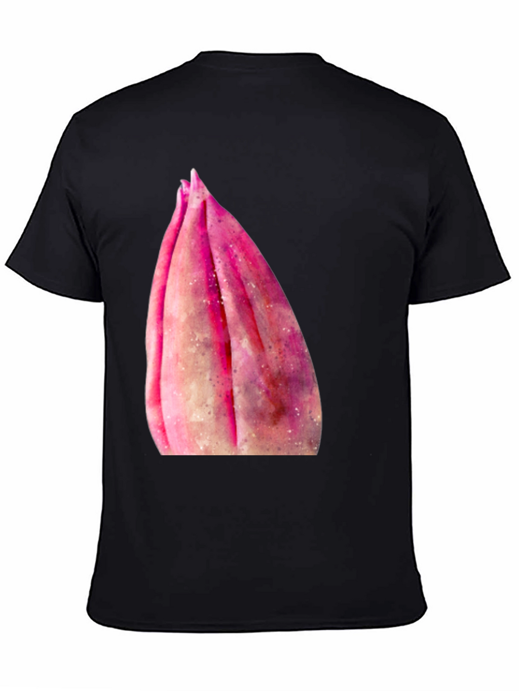 Pink Flower Bud T-Shirt - Soft Cotton Casual Tee