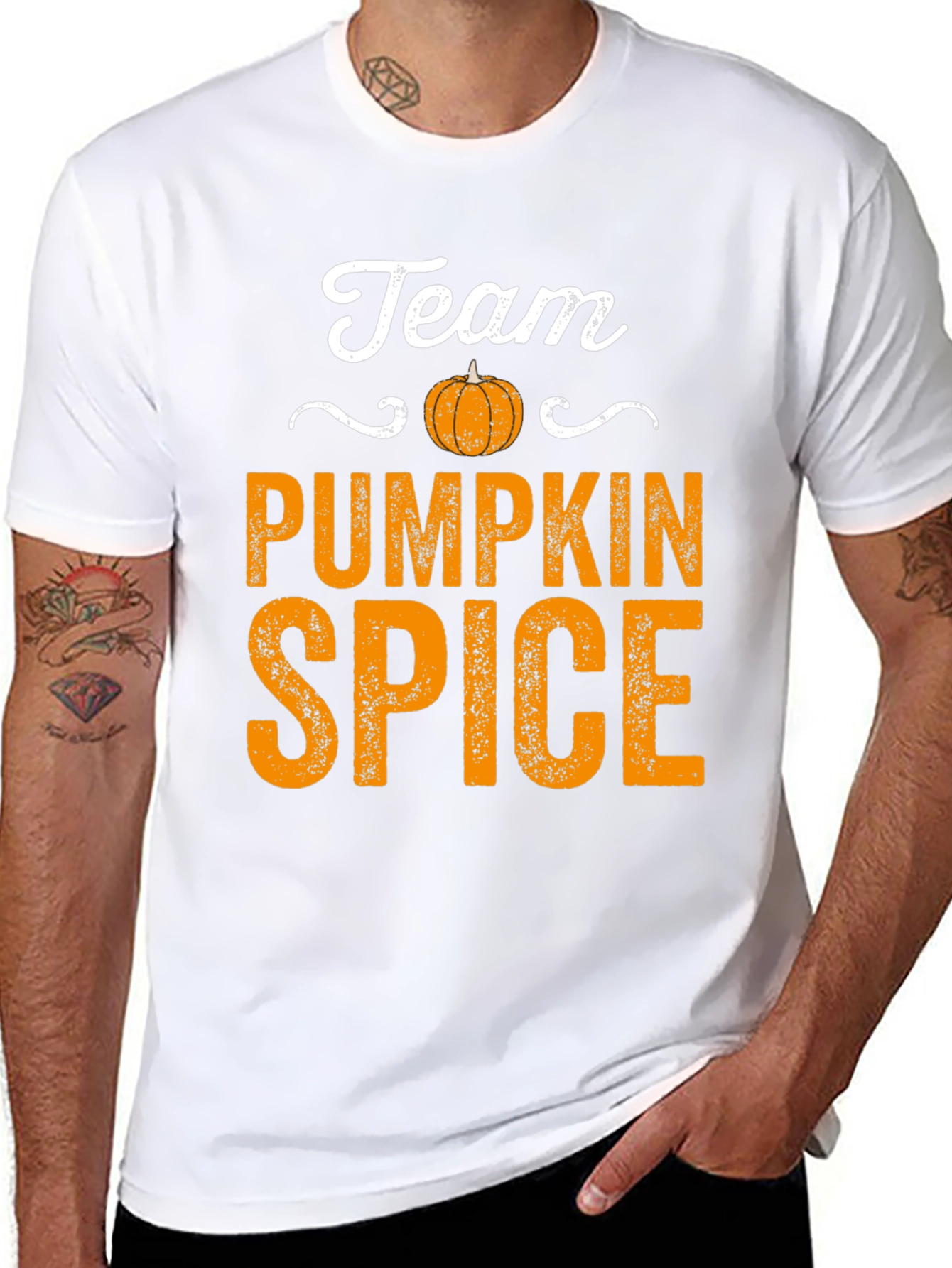 Team Pumpkin Spice Black Graphic Tee