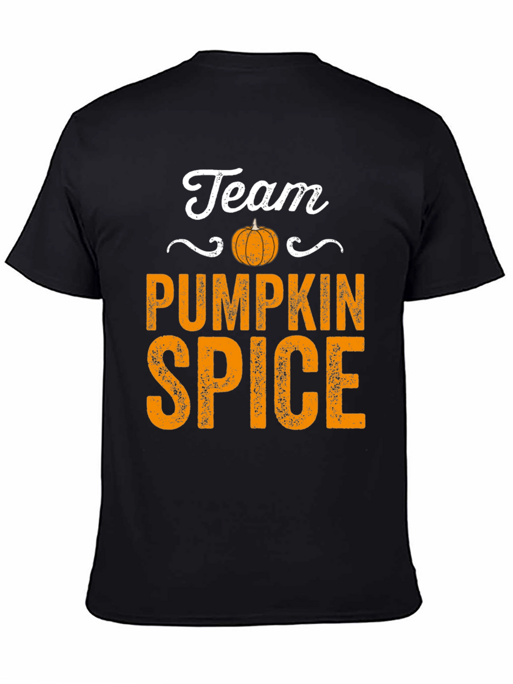 Team Pumpkin Spice Black Graphic Tee