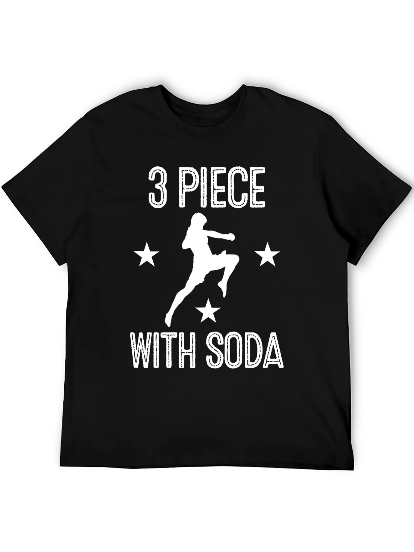 3 Piece With Soda Black Graphic Tee