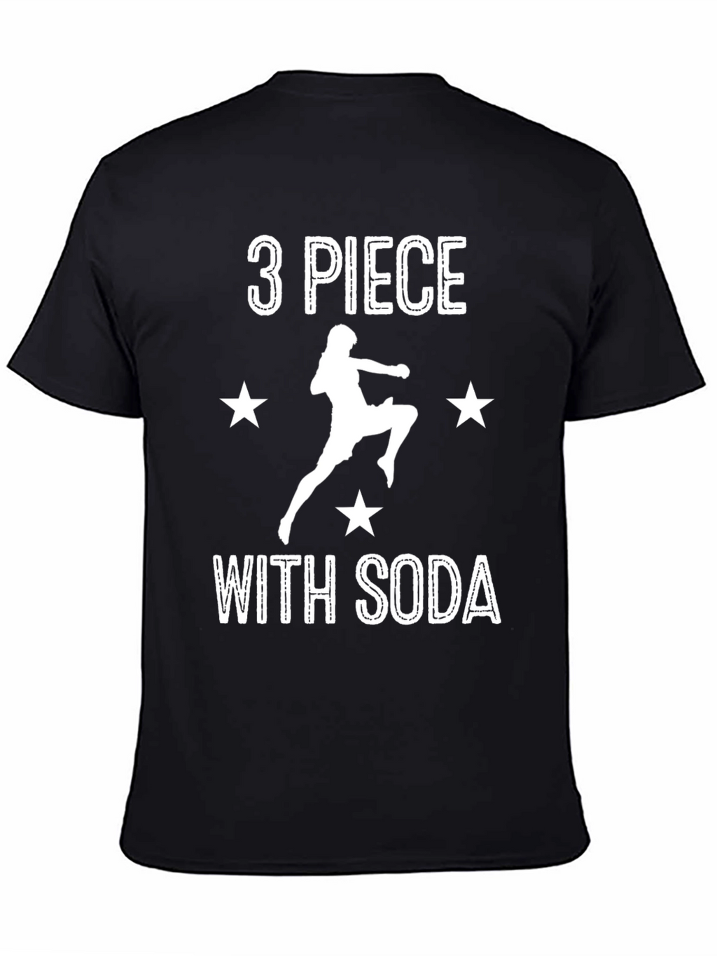 3 Piece With Soda Black Graphic Tee