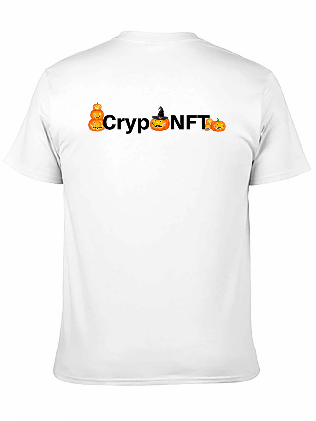 Crypto NFT Halloween Pumpkin Black T-Shirt
