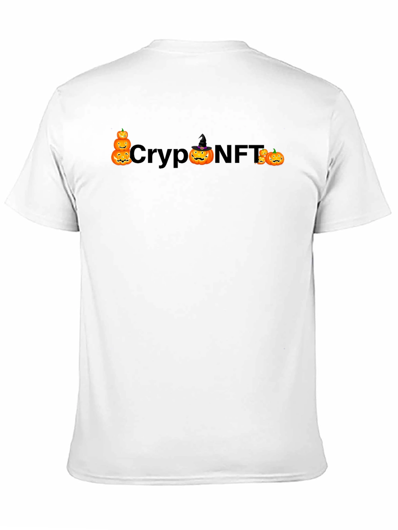 Crypto NFT Halloween Pumpkin Black T-Shirt
