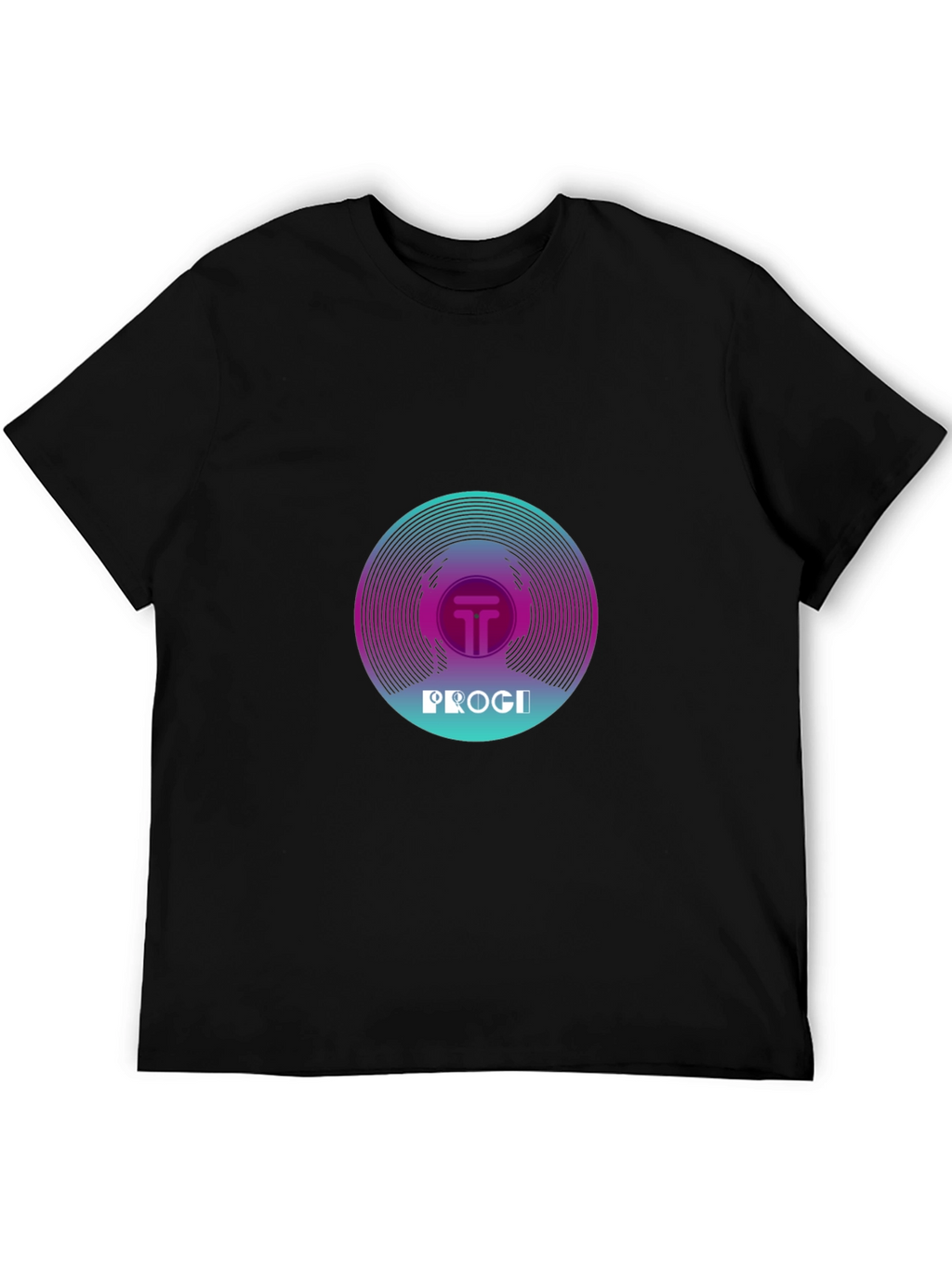 Progi Graphic Tee - Retro Vinyl Design