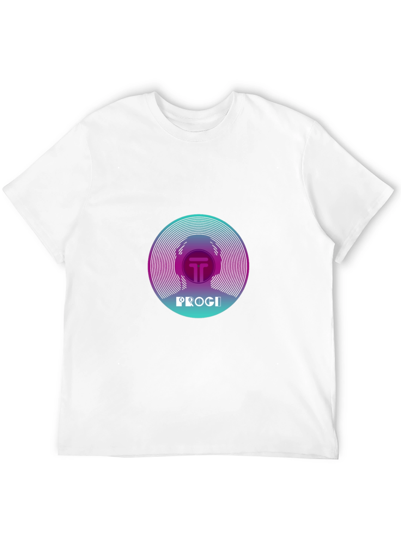Progi Graphic Tee - Retro Vinyl Design