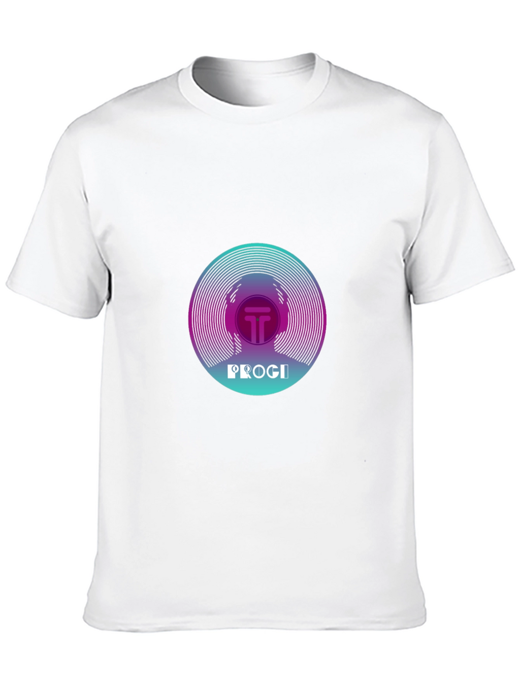 Progi Graphic Tee - Retro Vinyl Design