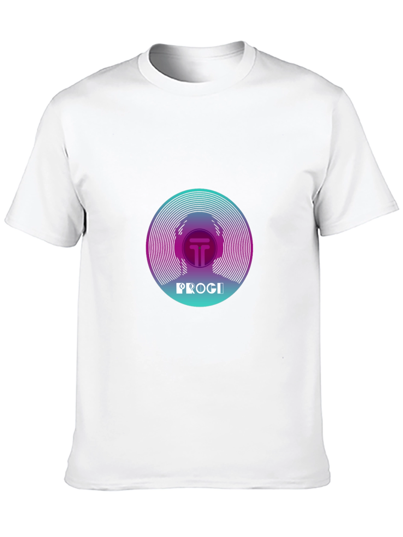 Progi Graphic Tee - Retro Vinyl Design