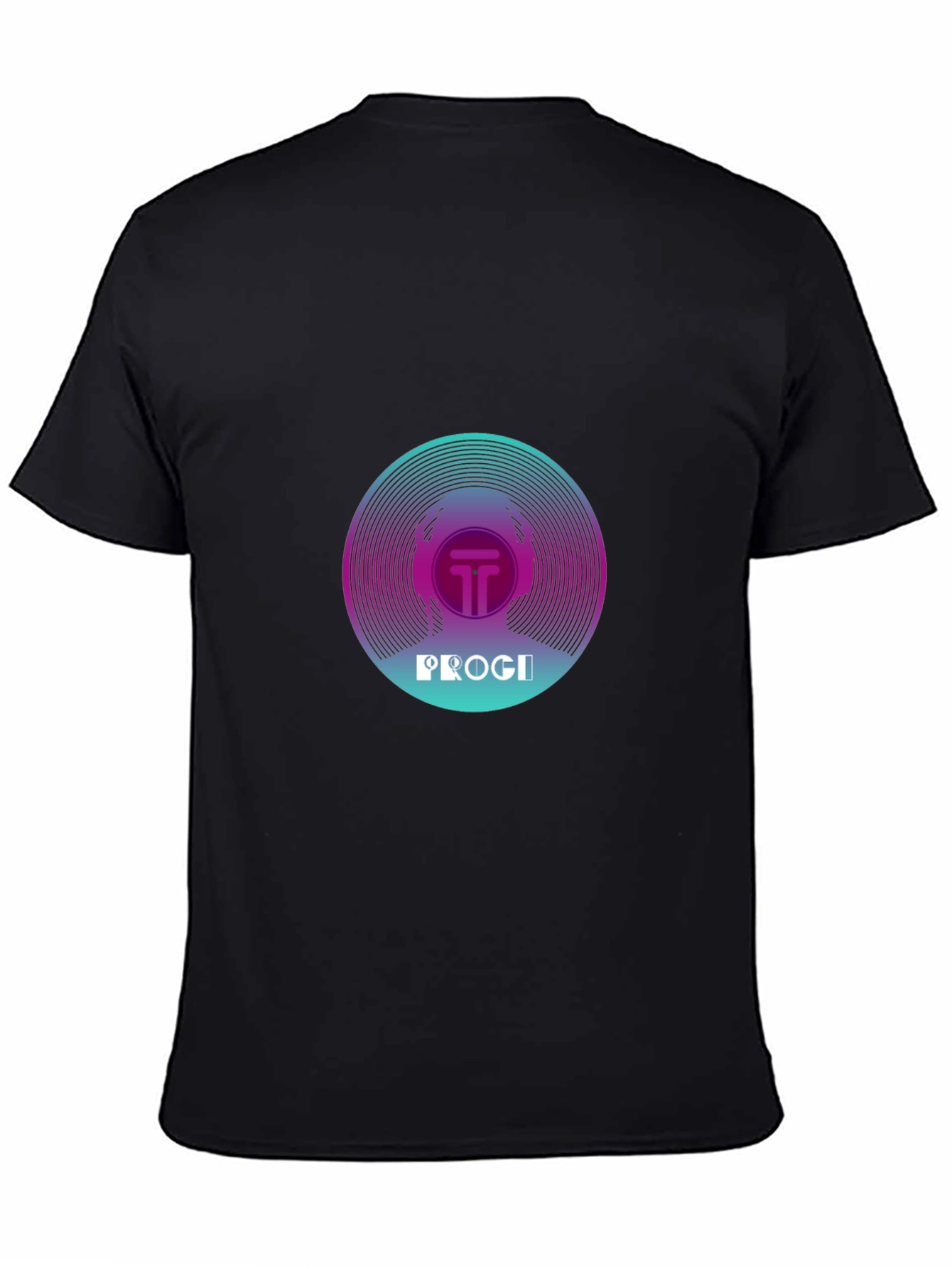 Progi Graphic Tee - Retro Vinyl Design