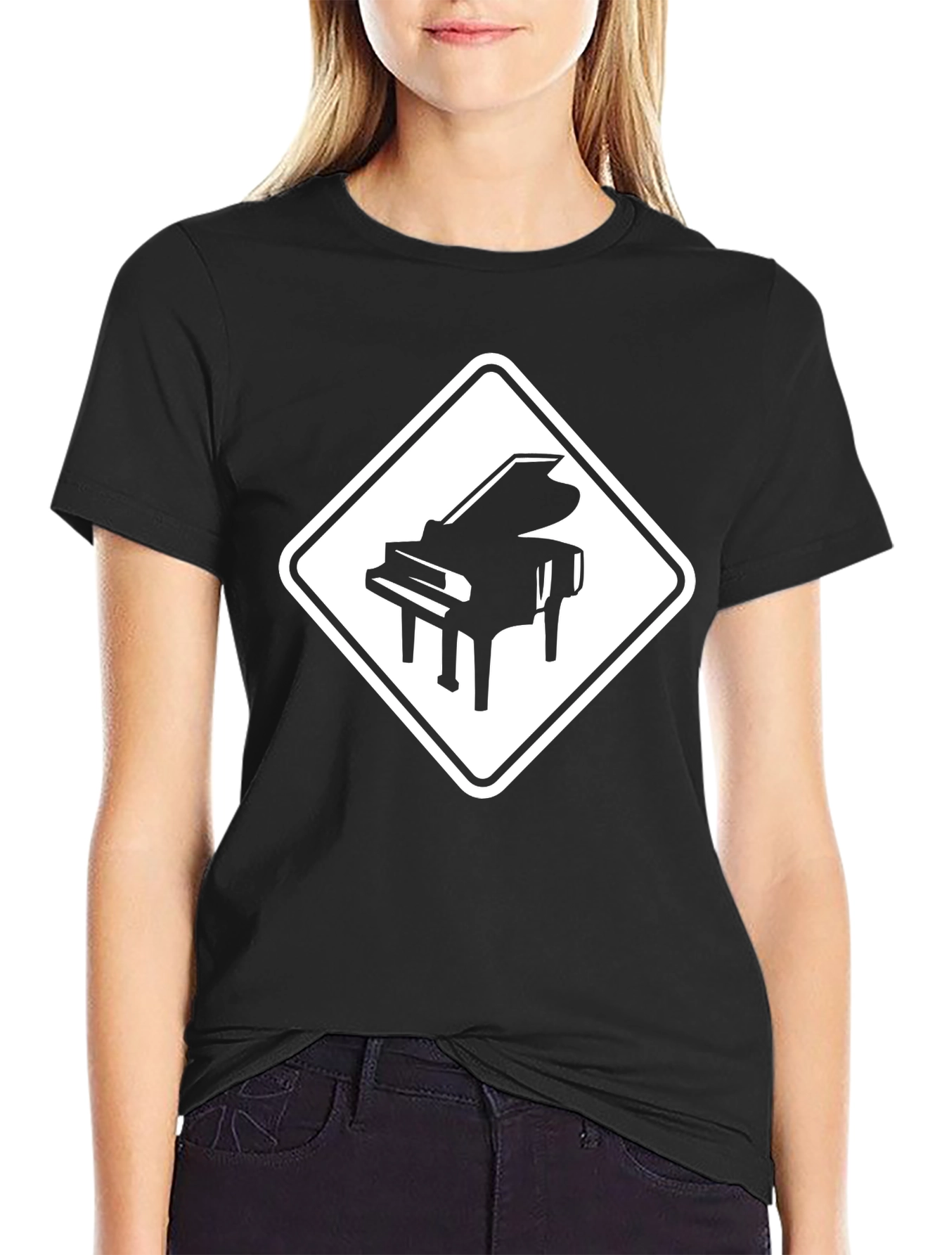 Piano Crossing T-Shirt - Musician Tee