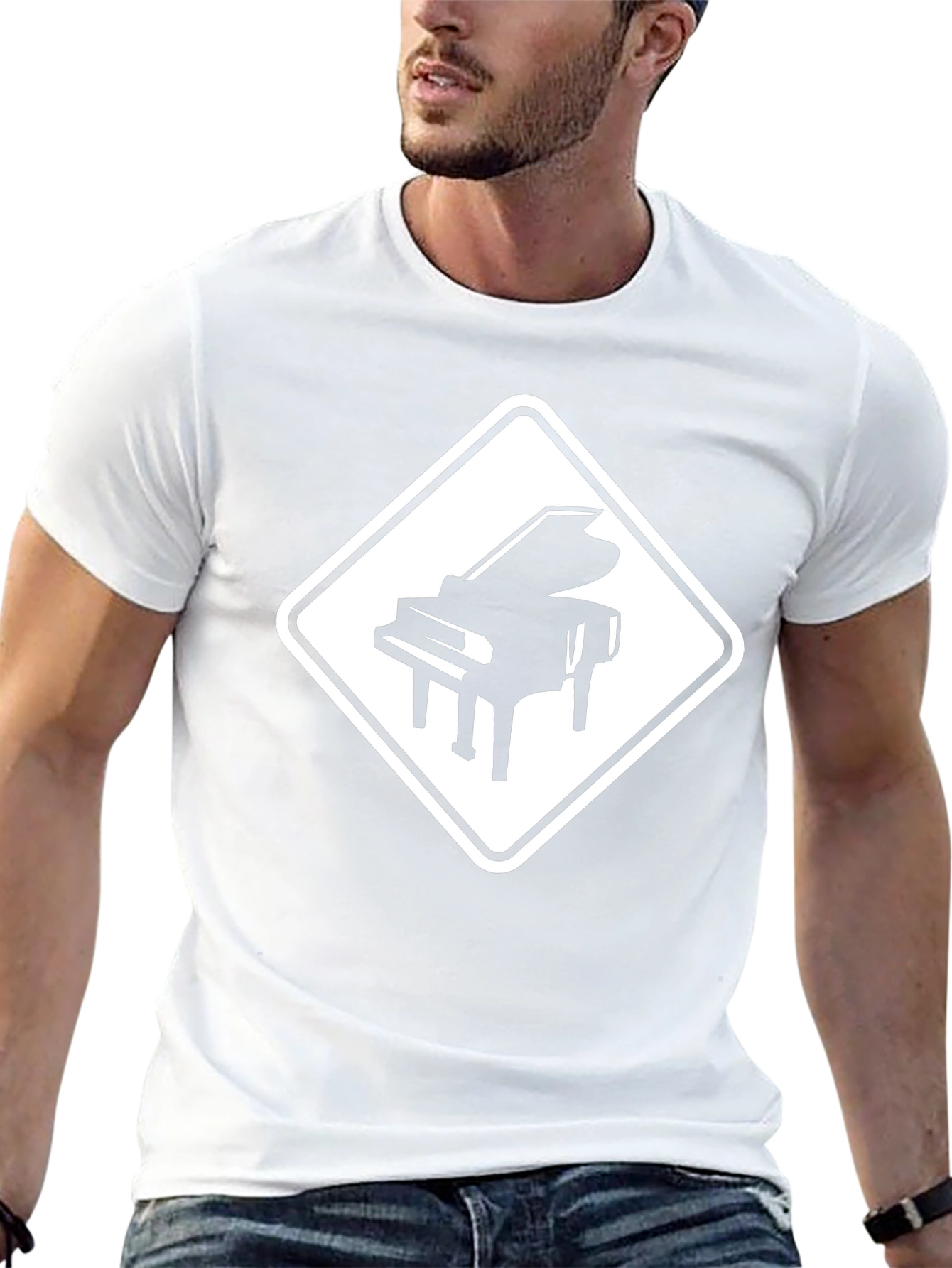 Piano Crossing T-Shirt - Musician Tee