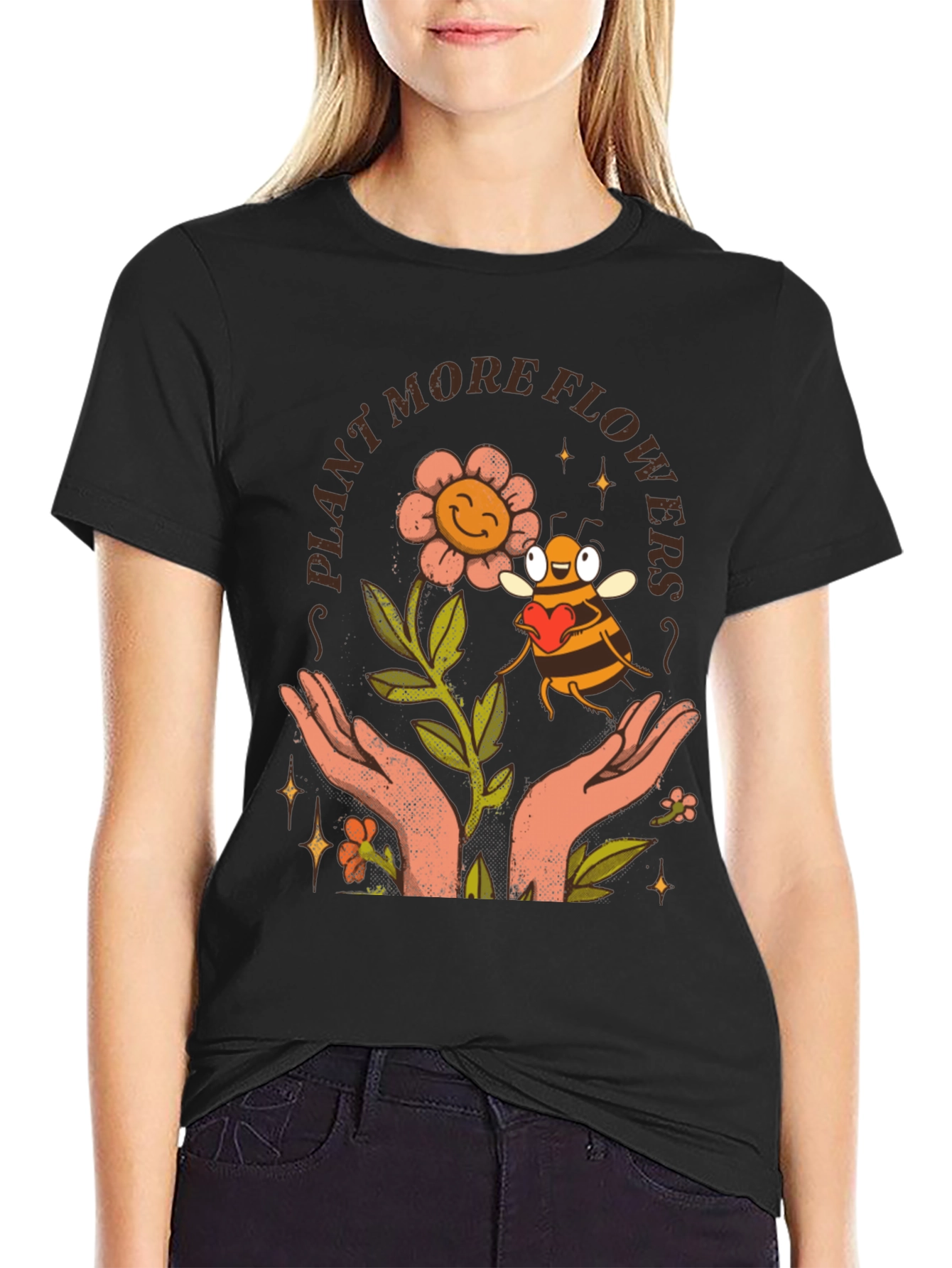 Plant More Flowers Graphic Tee
