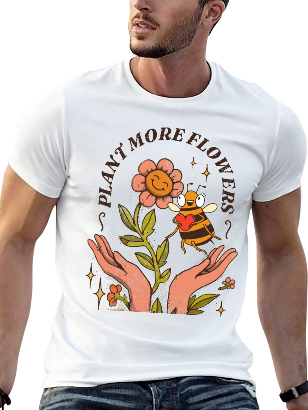 Plant More Flowers Graphic Tee