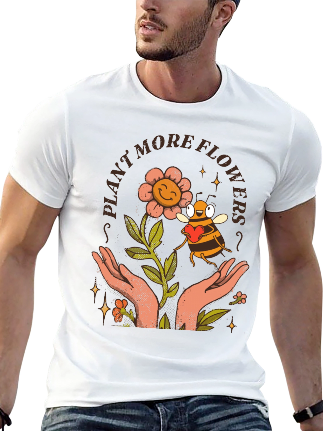 Plant More Flowers Graphic Tee