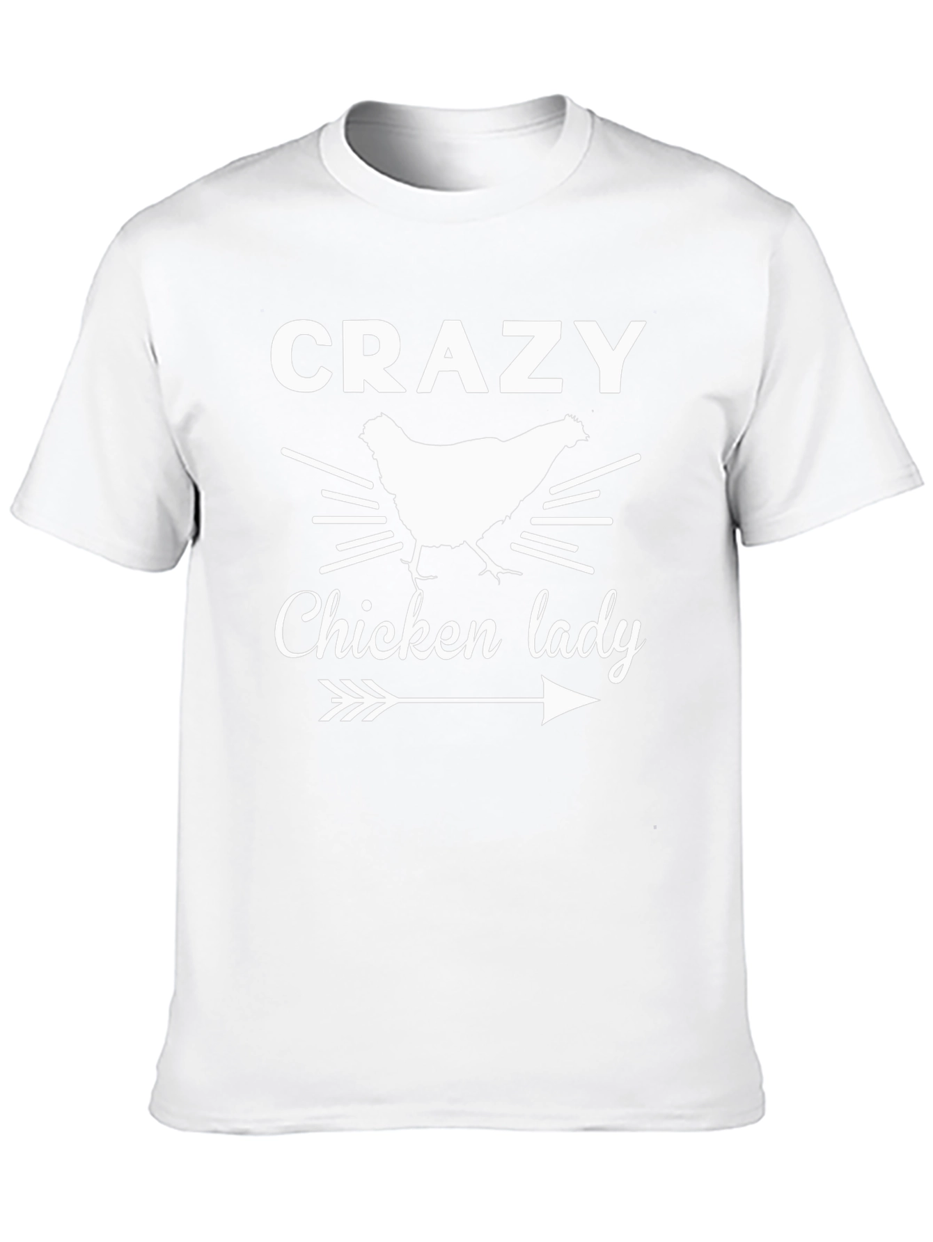 Crazy Chicken Lady Graphic T-Shirt