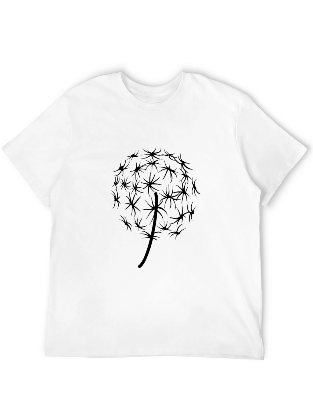 Dandelion Graphic Black T-Shirt