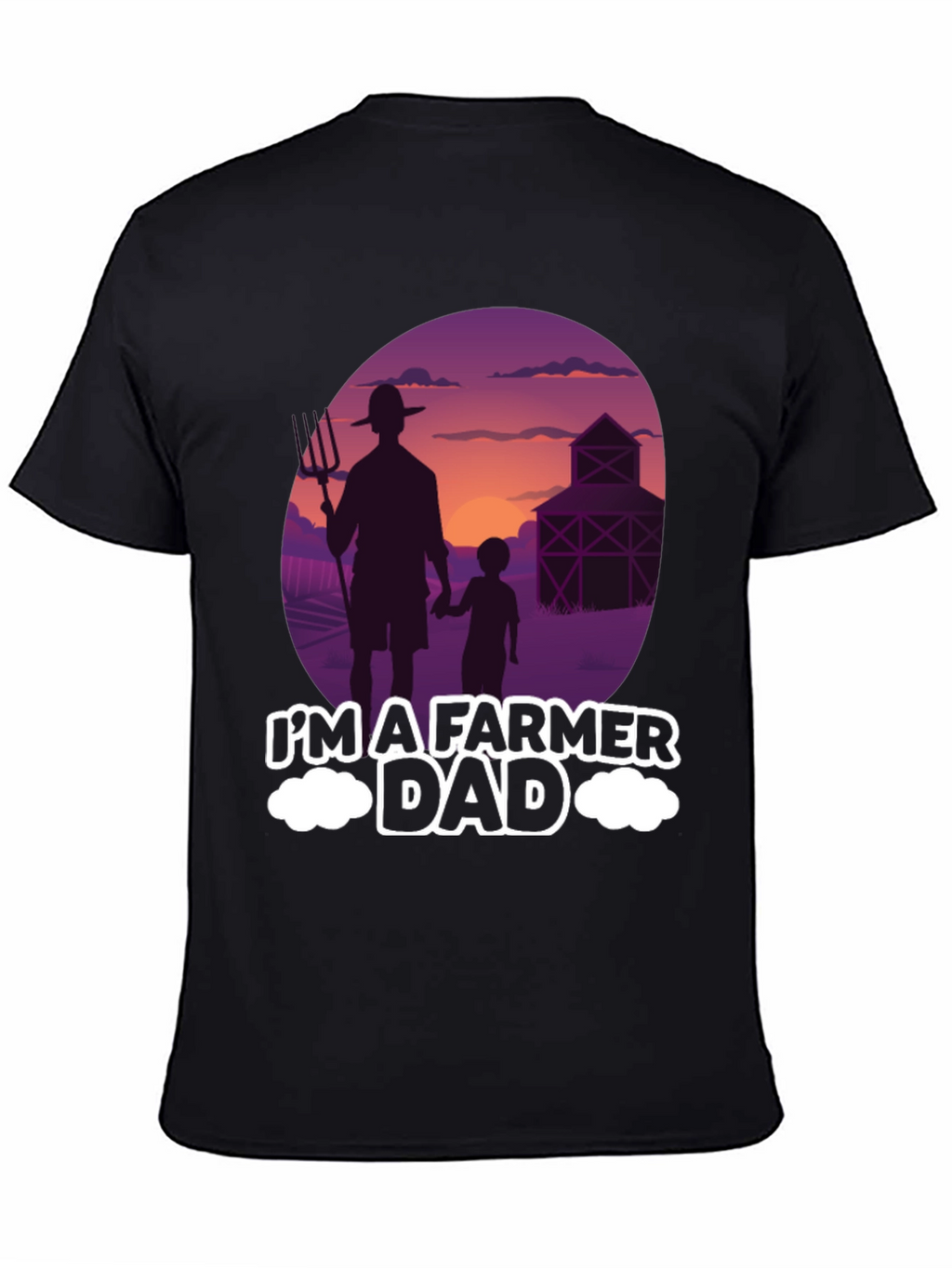 Farmer Dad T-Shirt: Silhouette Graphic Tee