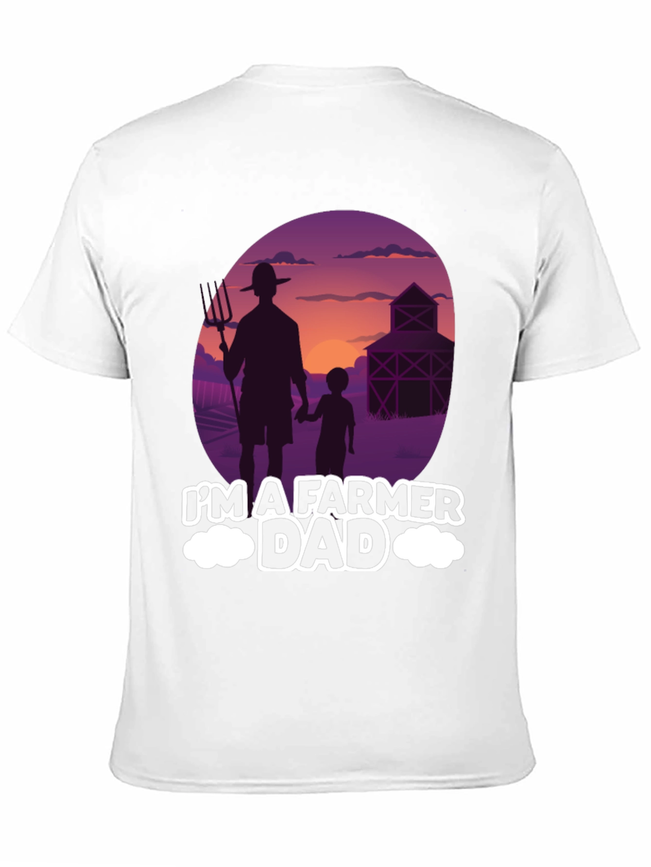 Farmer Dad T-Shirt: Silhouette Graphic Tee