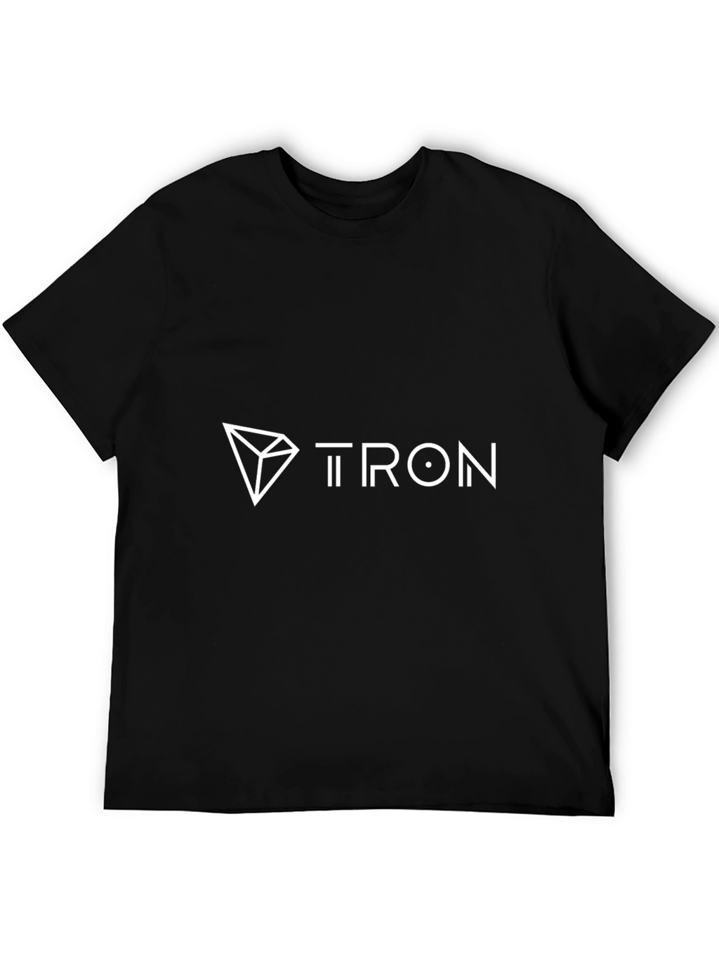 Tron Crypto Black T-Shirt - Modern Geometric Design