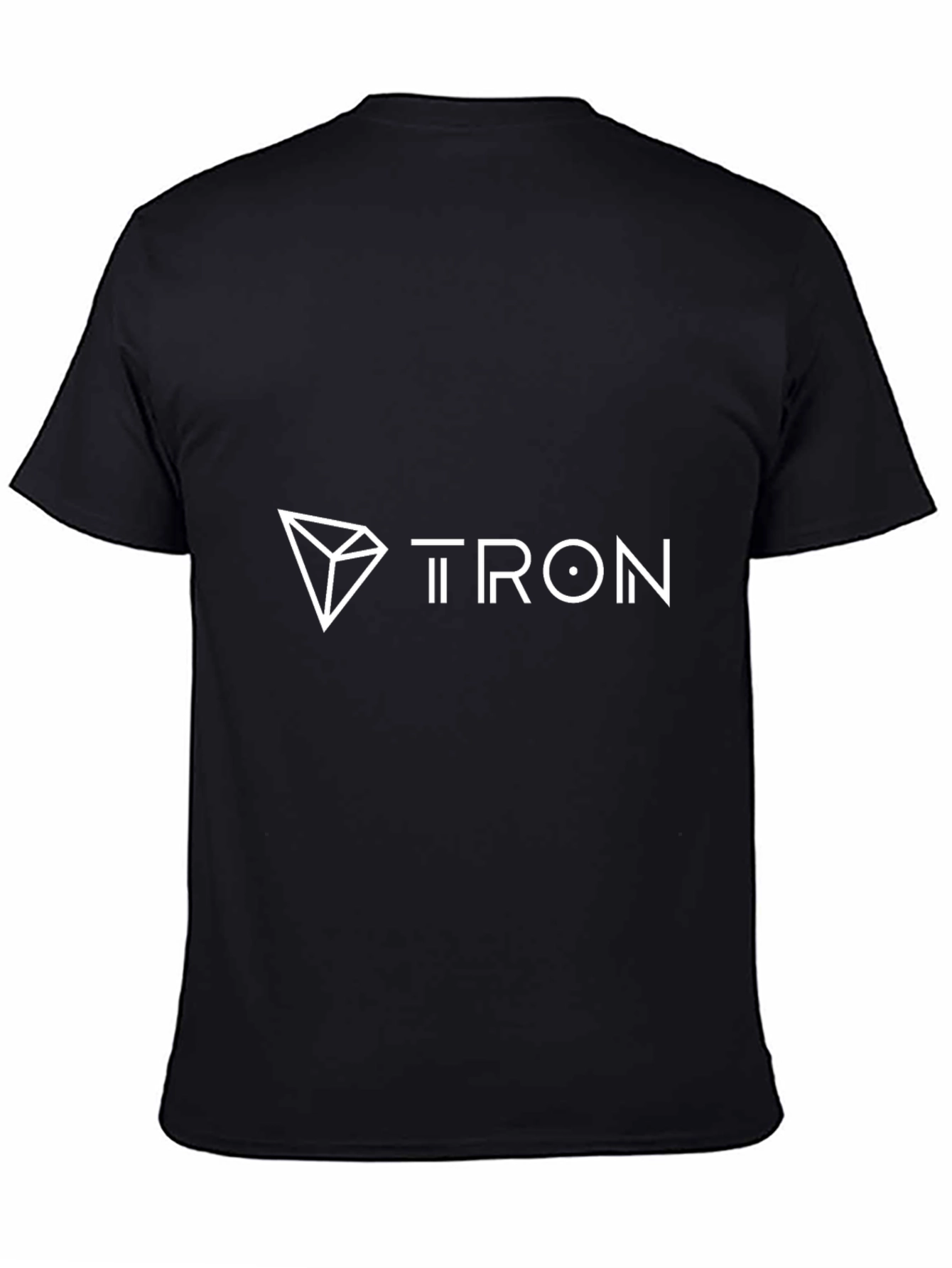 Tron Crypto Black T-Shirt - Modern Geometric Design