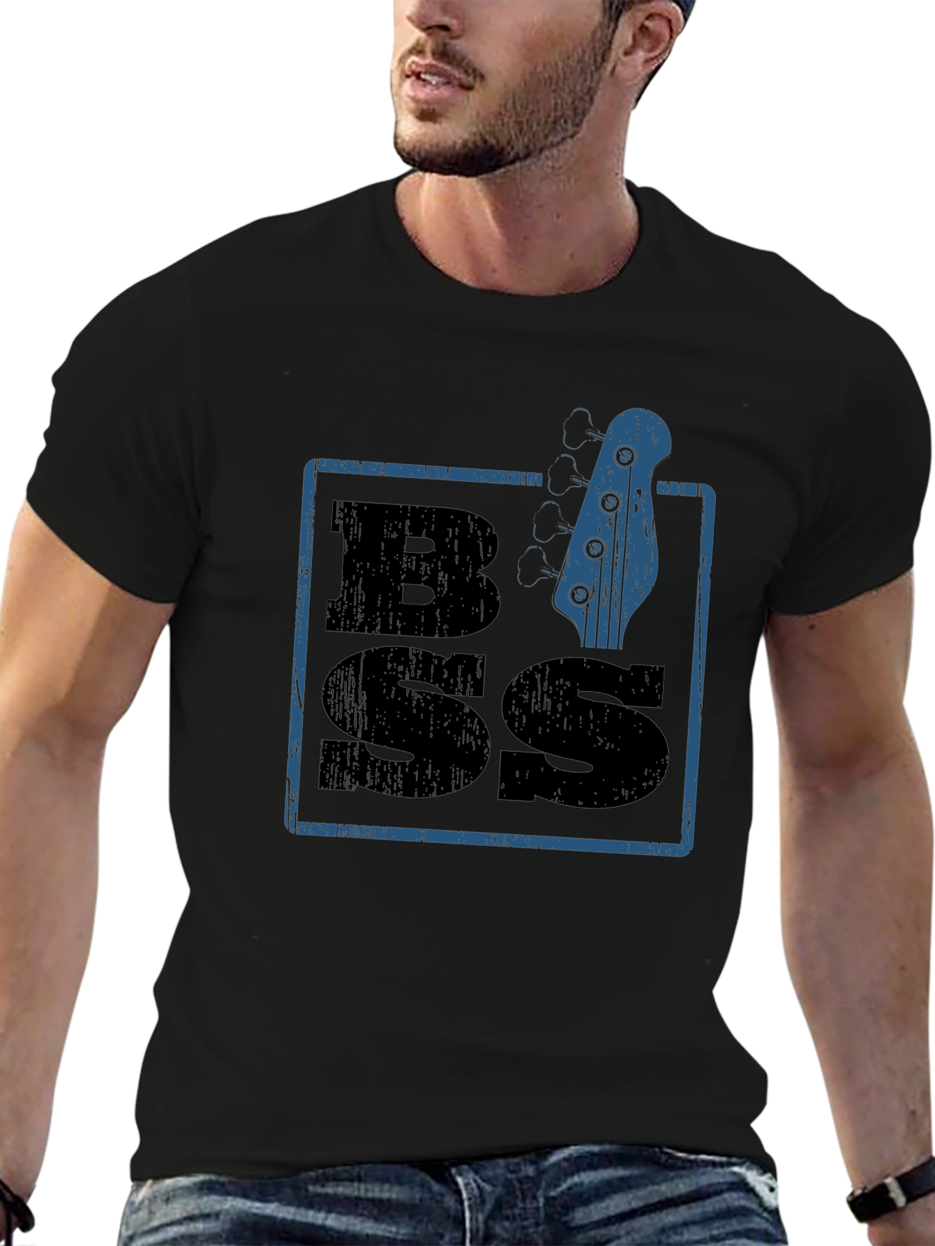 Bass Guitar T-Shirt - Black