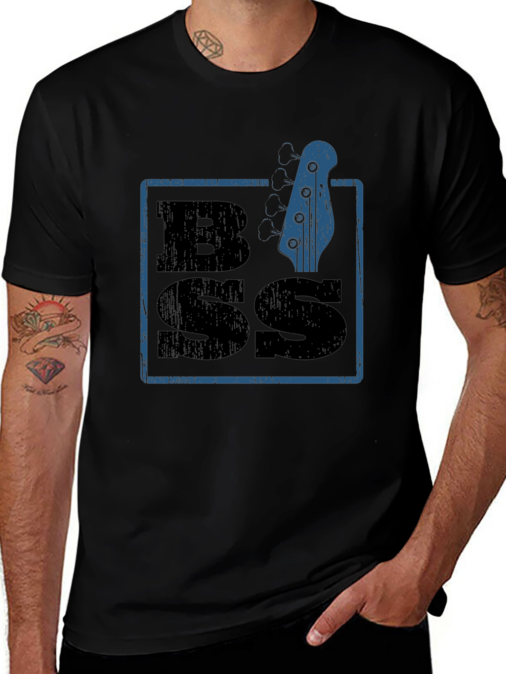Bass Guitar T-Shirt - Black
