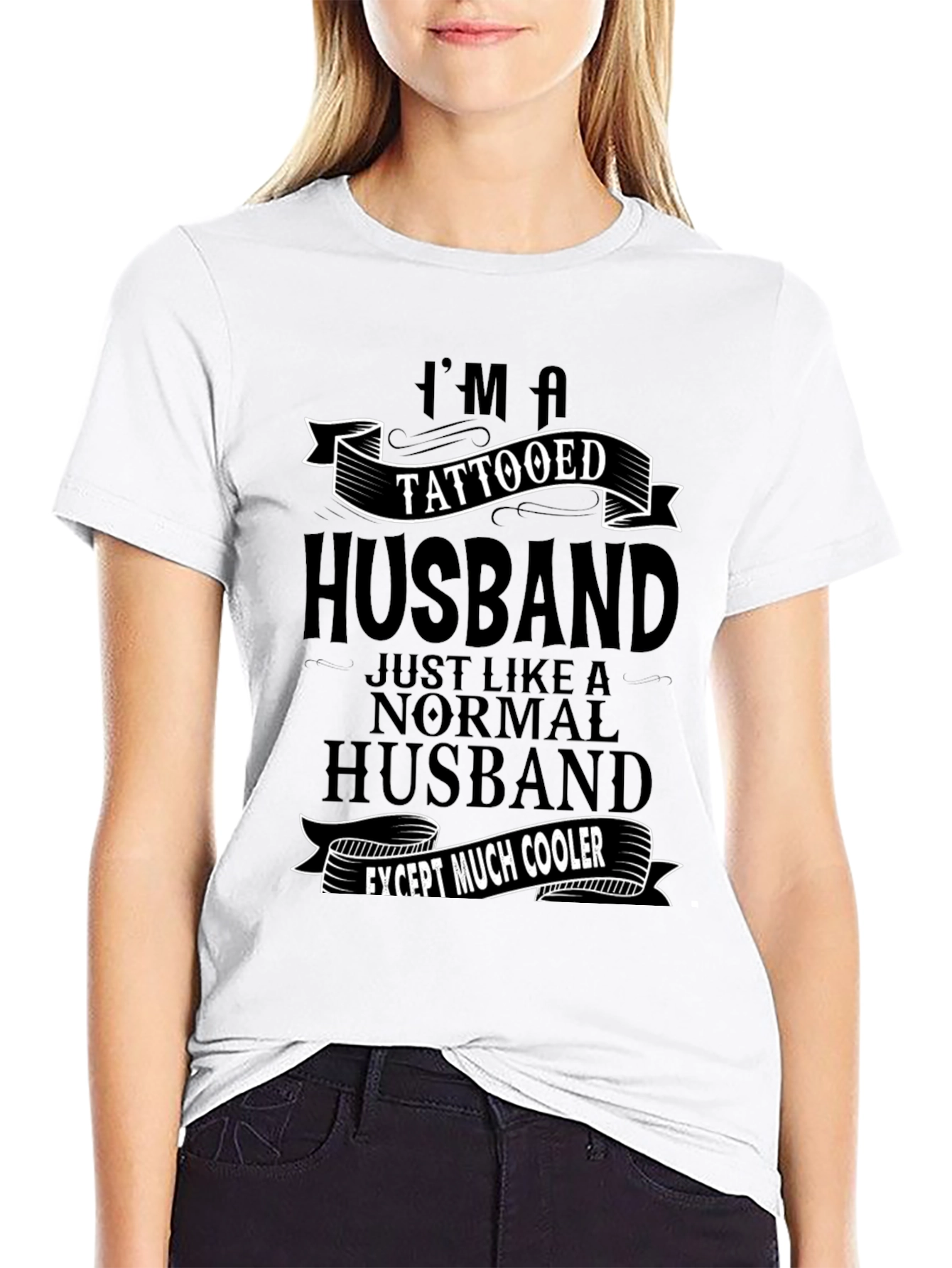 Tattooed Husband Graphic T-Shirt - Cool Husband Tee