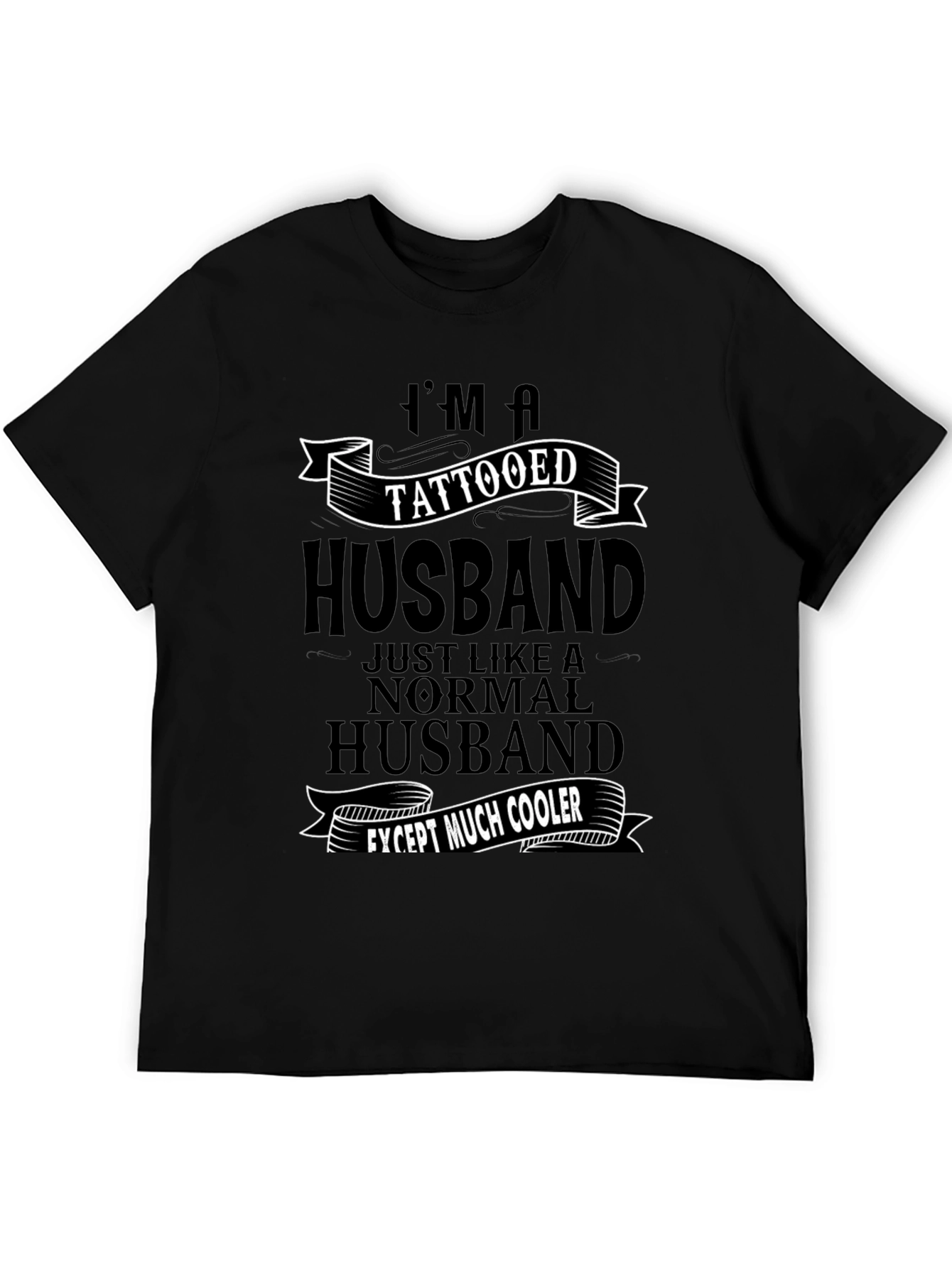 Tattooed Husband Graphic T-Shirt - Cool Husband Tee
