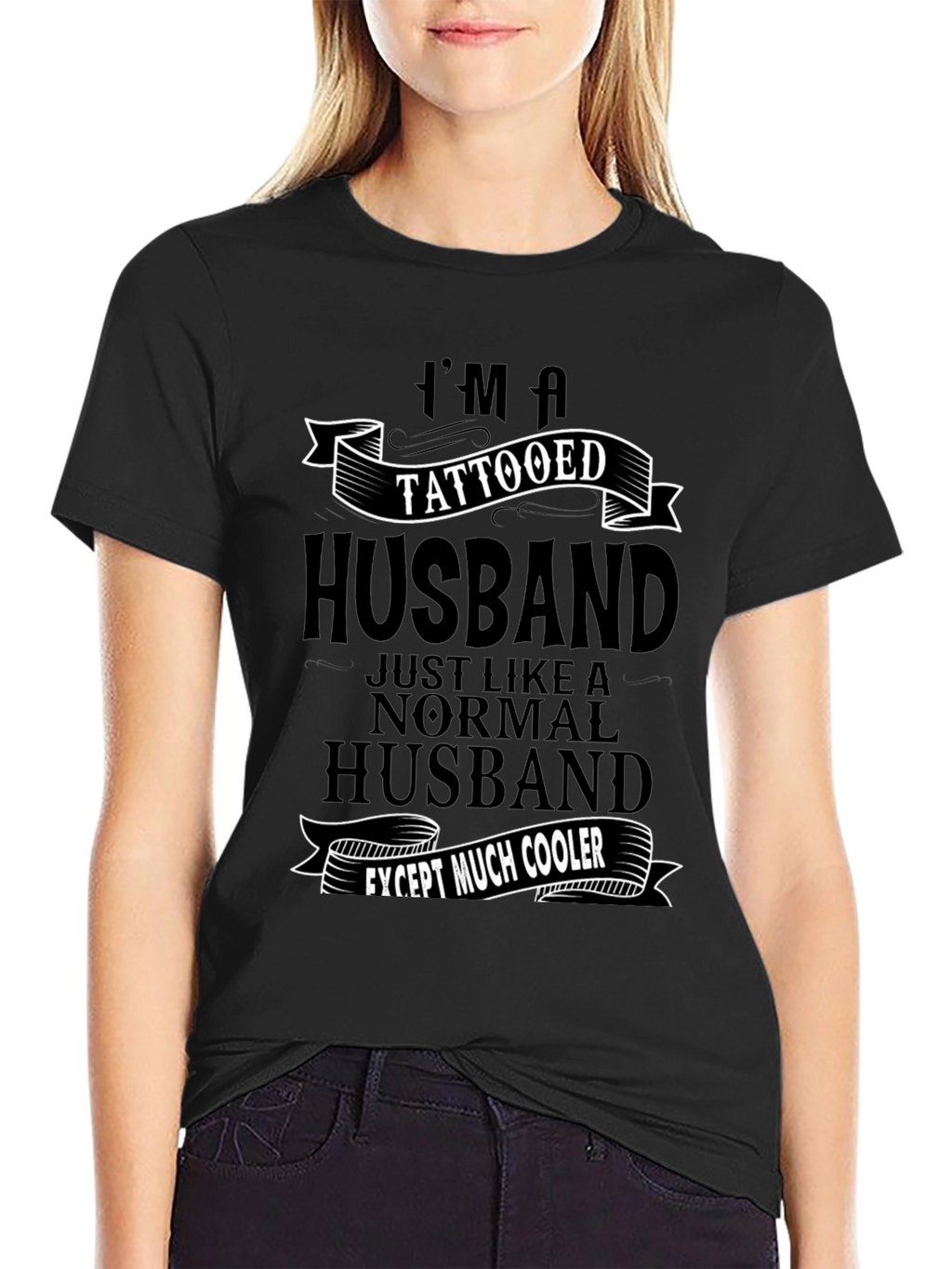 Tattooed Husband Graphic T-Shirt - Cool Husband Tee