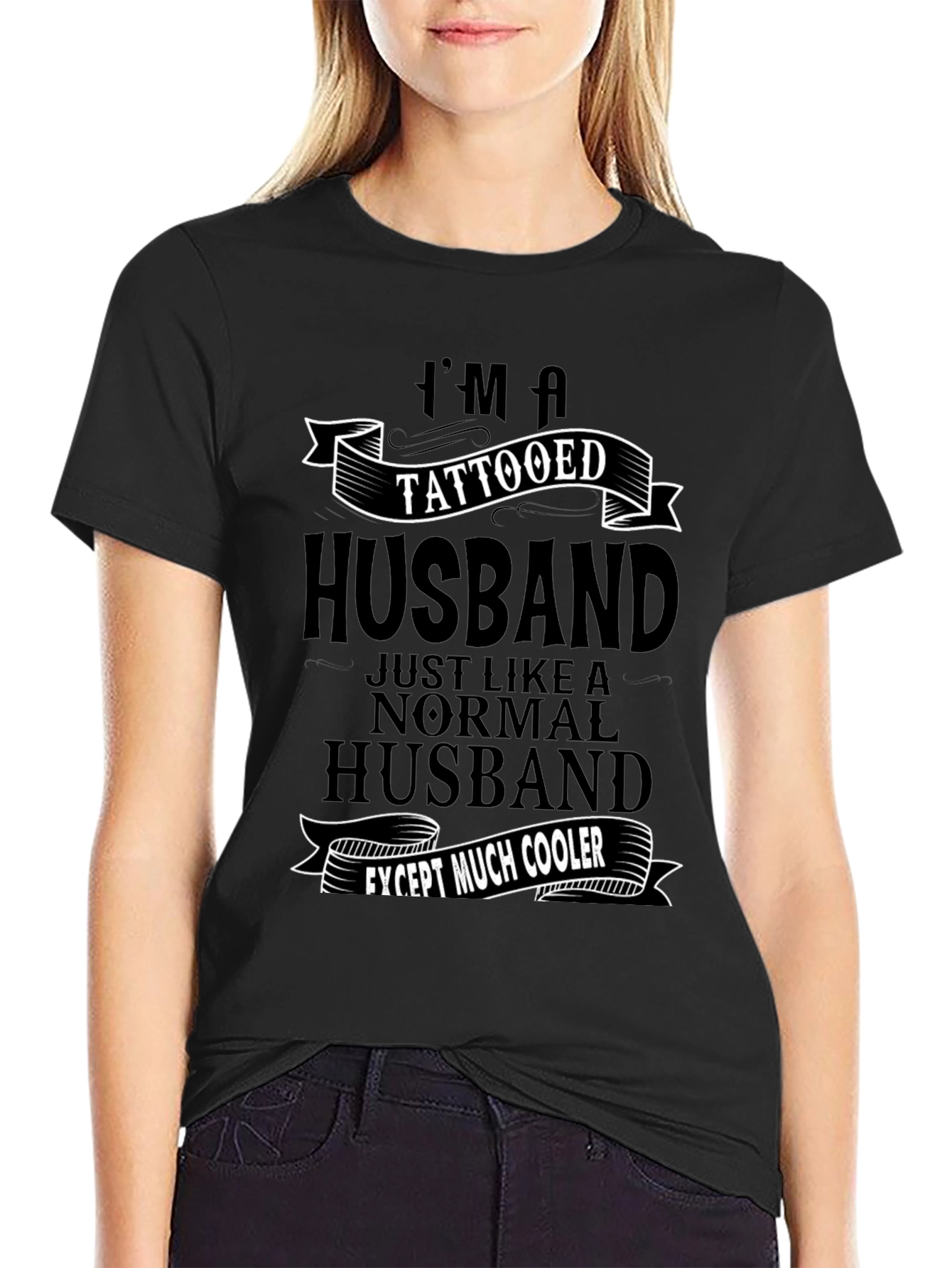 Tattooed Husband Graphic T-Shirt - Cool Husband Tee