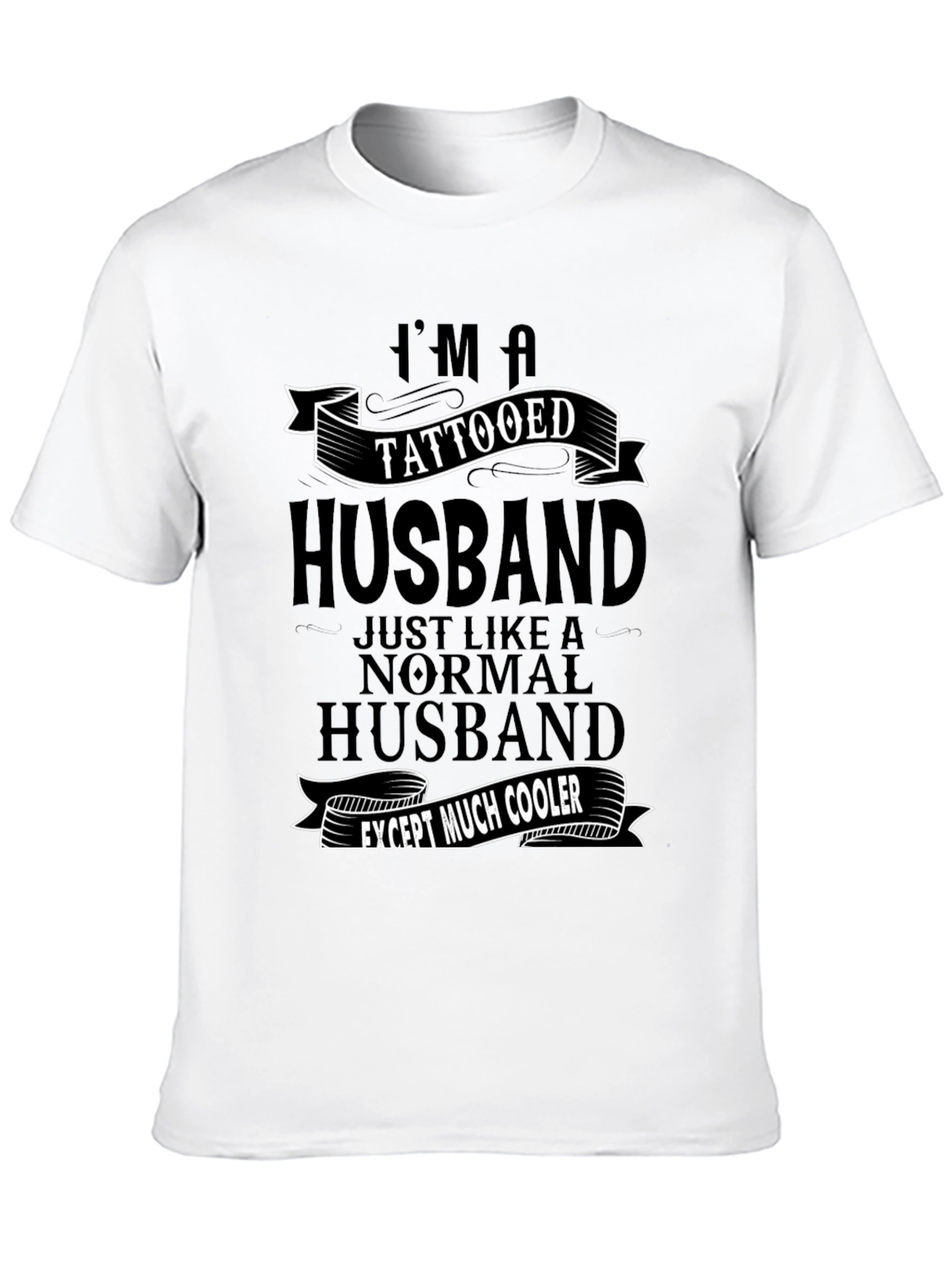 Tattooed Husband Graphic T-Shirt - Cool Husband Tee