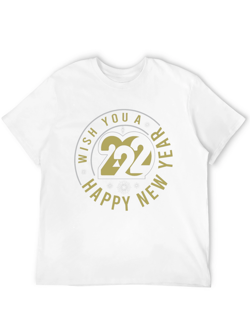 Happy New Year 2022 Black T-Shirt